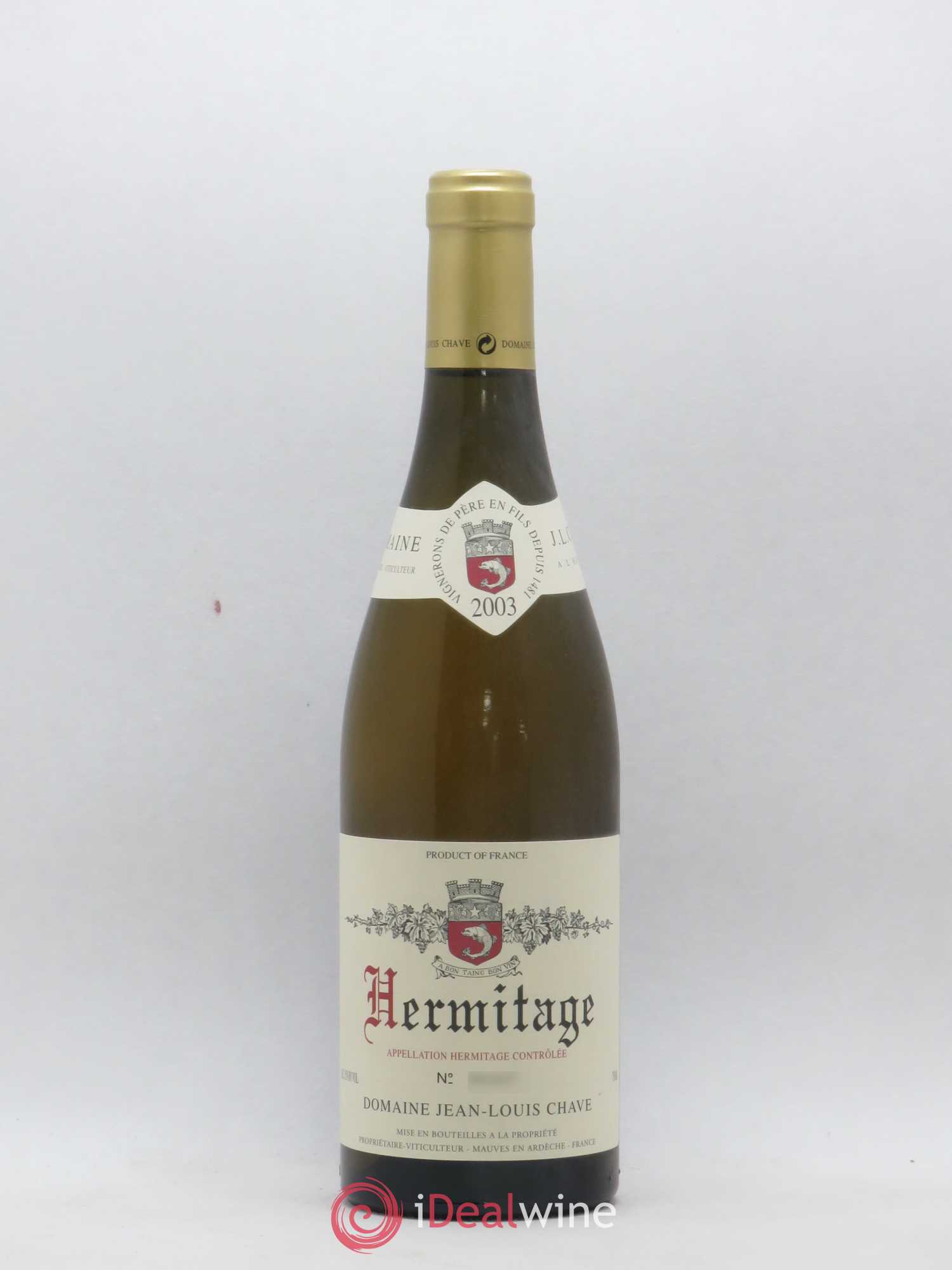 Hermitage Jean-Louis Chave 2003 - Lot de 1 bouteille - 0