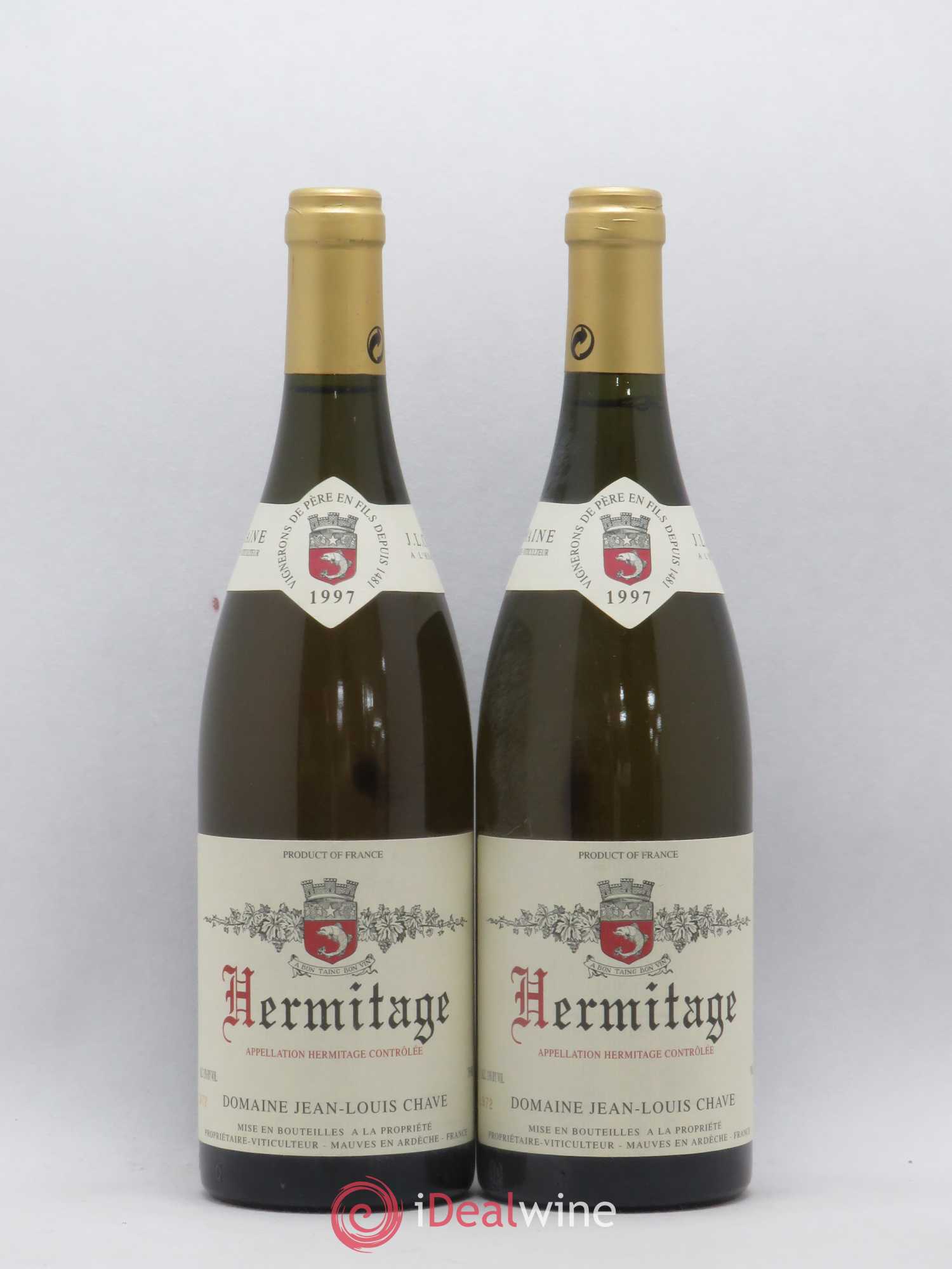 Hermitage Jean-Louis Chave 1997 - Lot de 2 bouteilles - 0