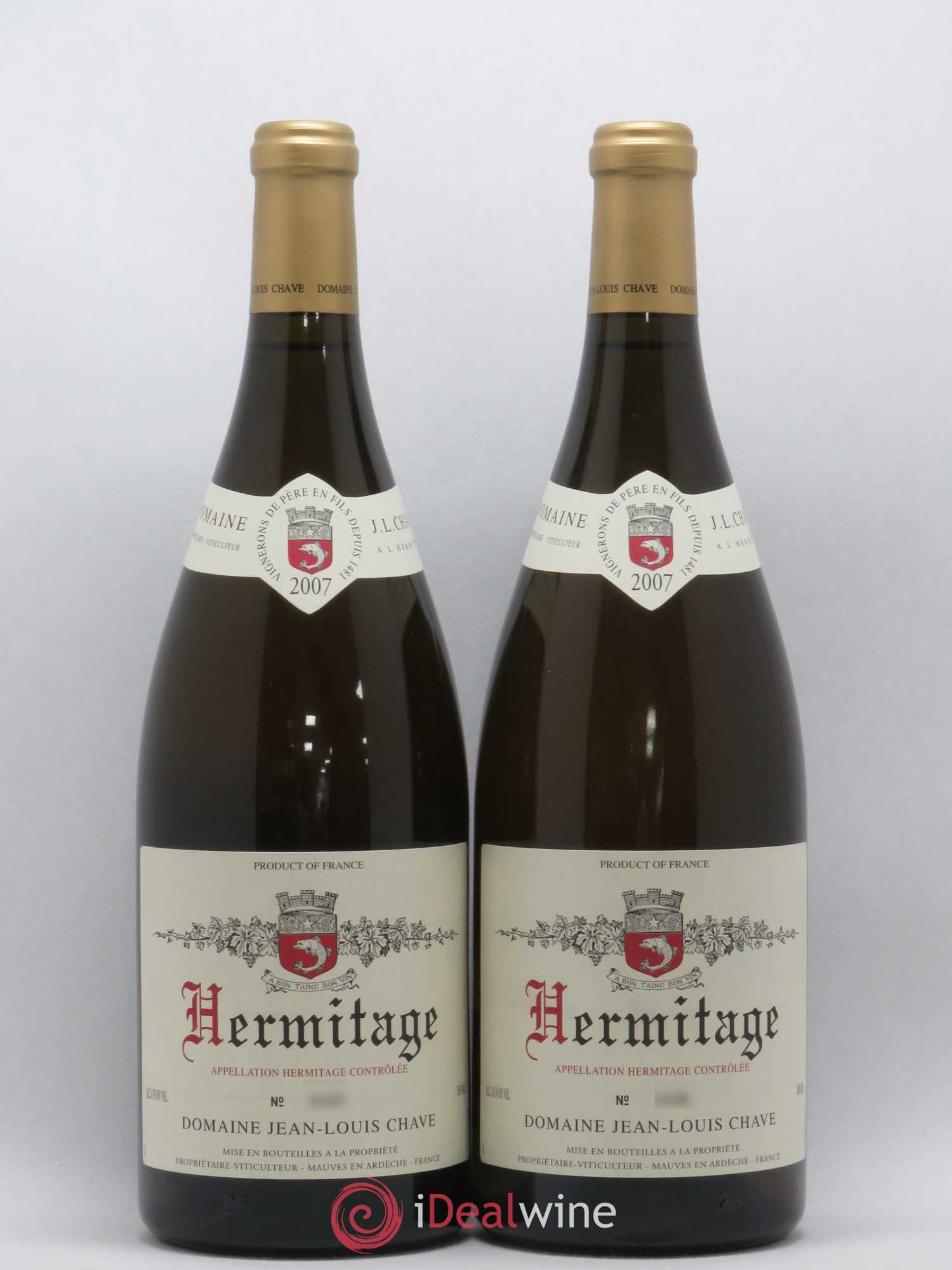 Hermitage Jean-Louis Chave 2007 - Lot de 2 magnums - 0