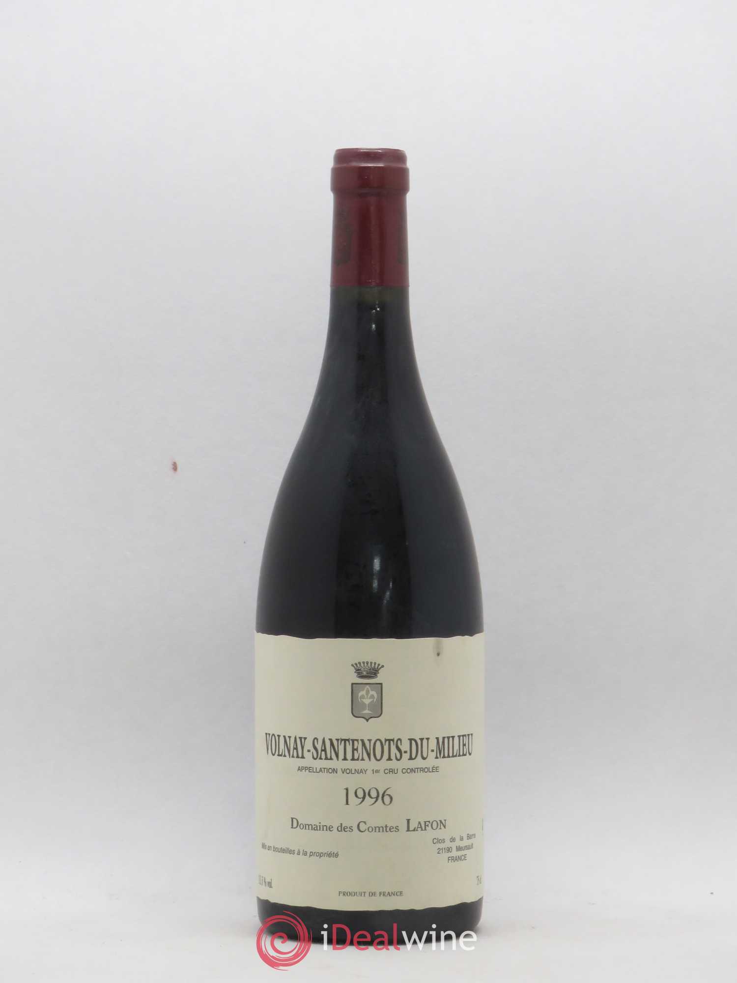 Volnay 1er Cru Santenots du Milieu Comtes Lafon (Domaine des) 1996 - Lot de 1 bouteille - 0