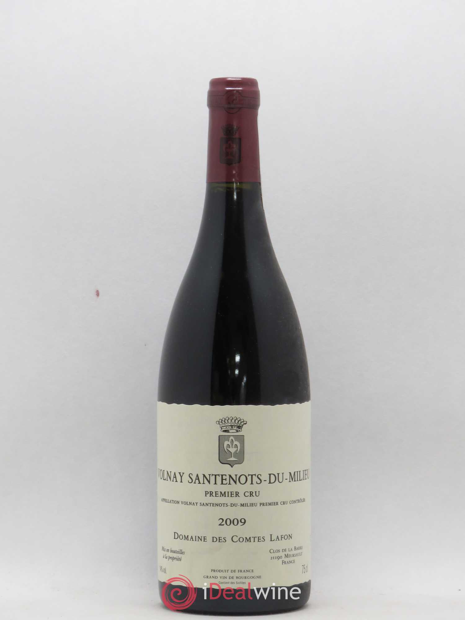 Volnay 1er Cru Santenots du Milieu Comtes Lafon (Domaine des) 2009 - Lot de 1 bouteille - 0