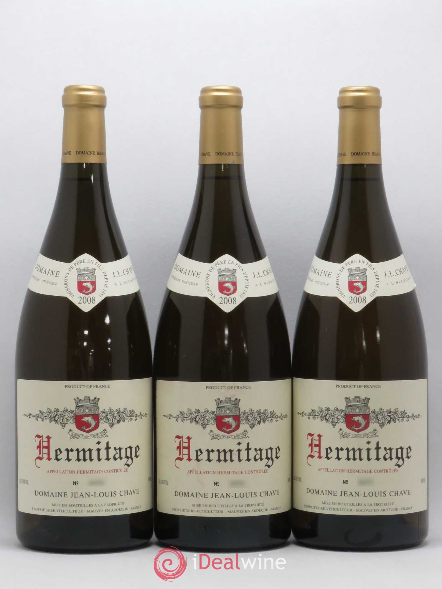Hermitage Jean-Louis Chave 2008 - Lot de 3 magnums - 0