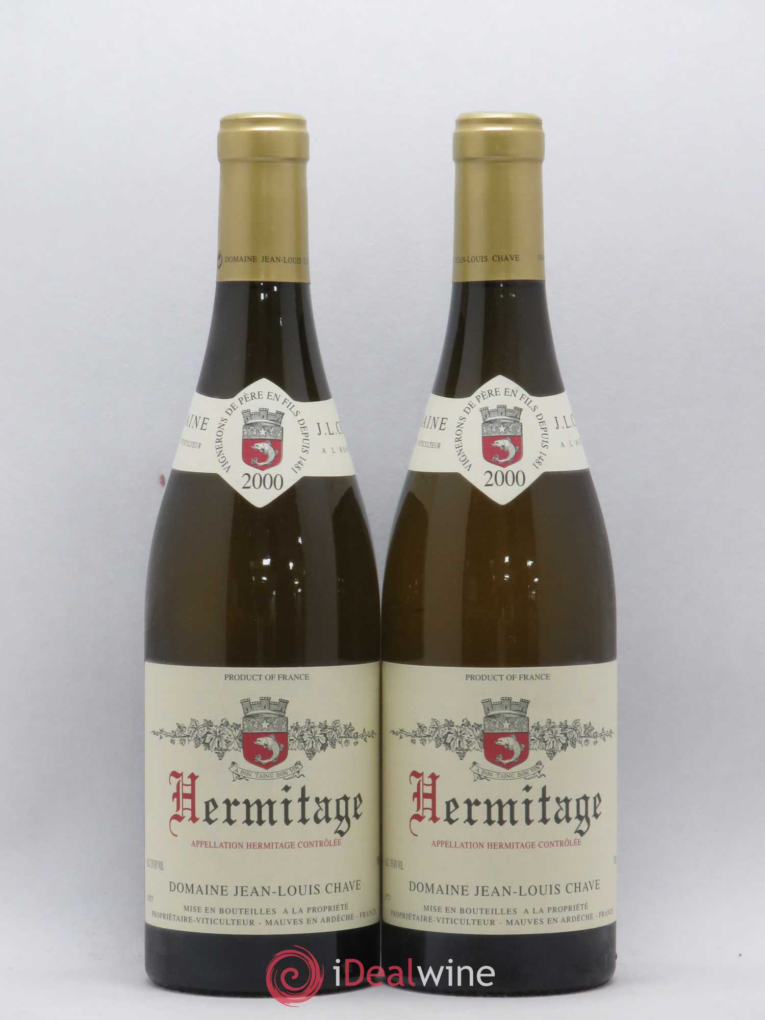Hermitage Jean-Louis Chave 2000 - Lot de 2 bouteilles - 0