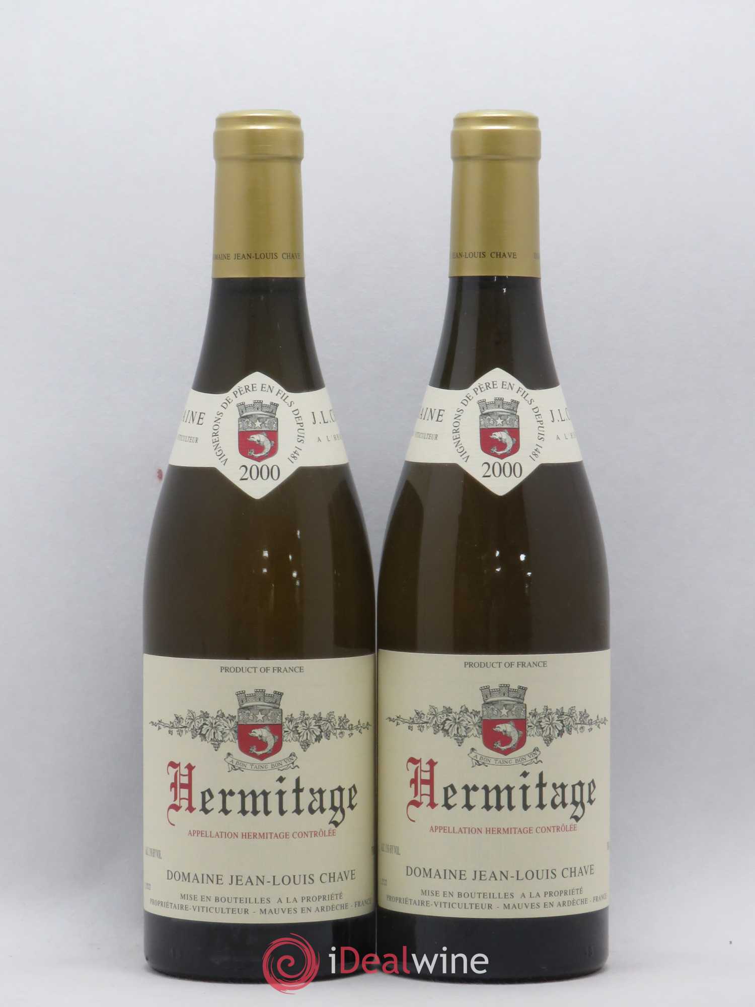 Hermitage Jean-Louis Chave 2000 - Lot de 2 bouteilles - 0