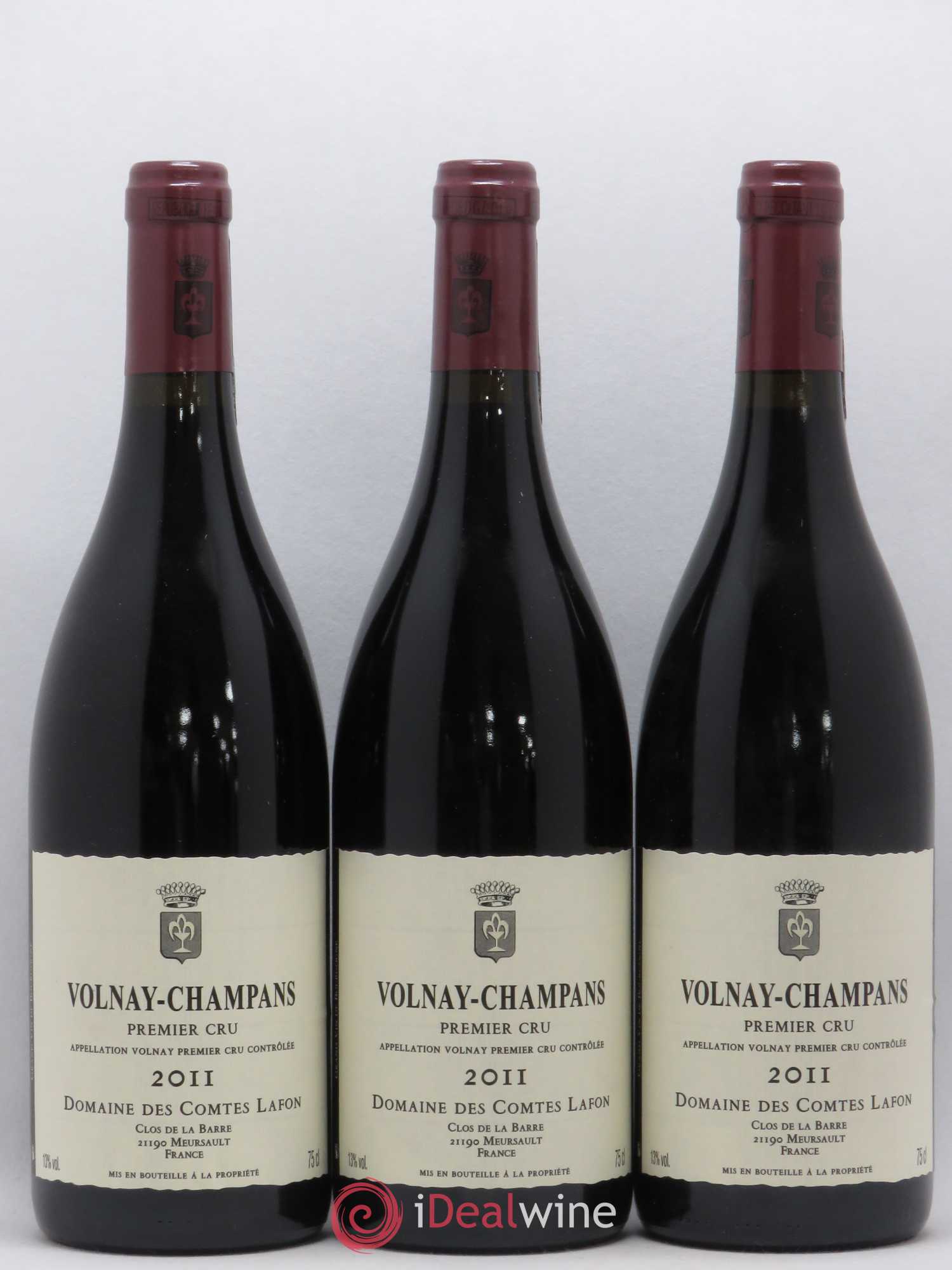 Volnay 1er Cru Champans Comtes Lafon (Domaine des) 2011 - Lot de 3 bouteilles - 0