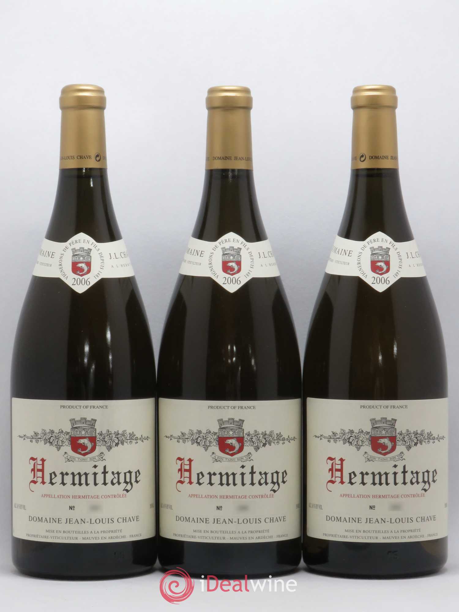 Hermitage Jean-Louis Chave 2006 - Lot de 3 magnums - 0