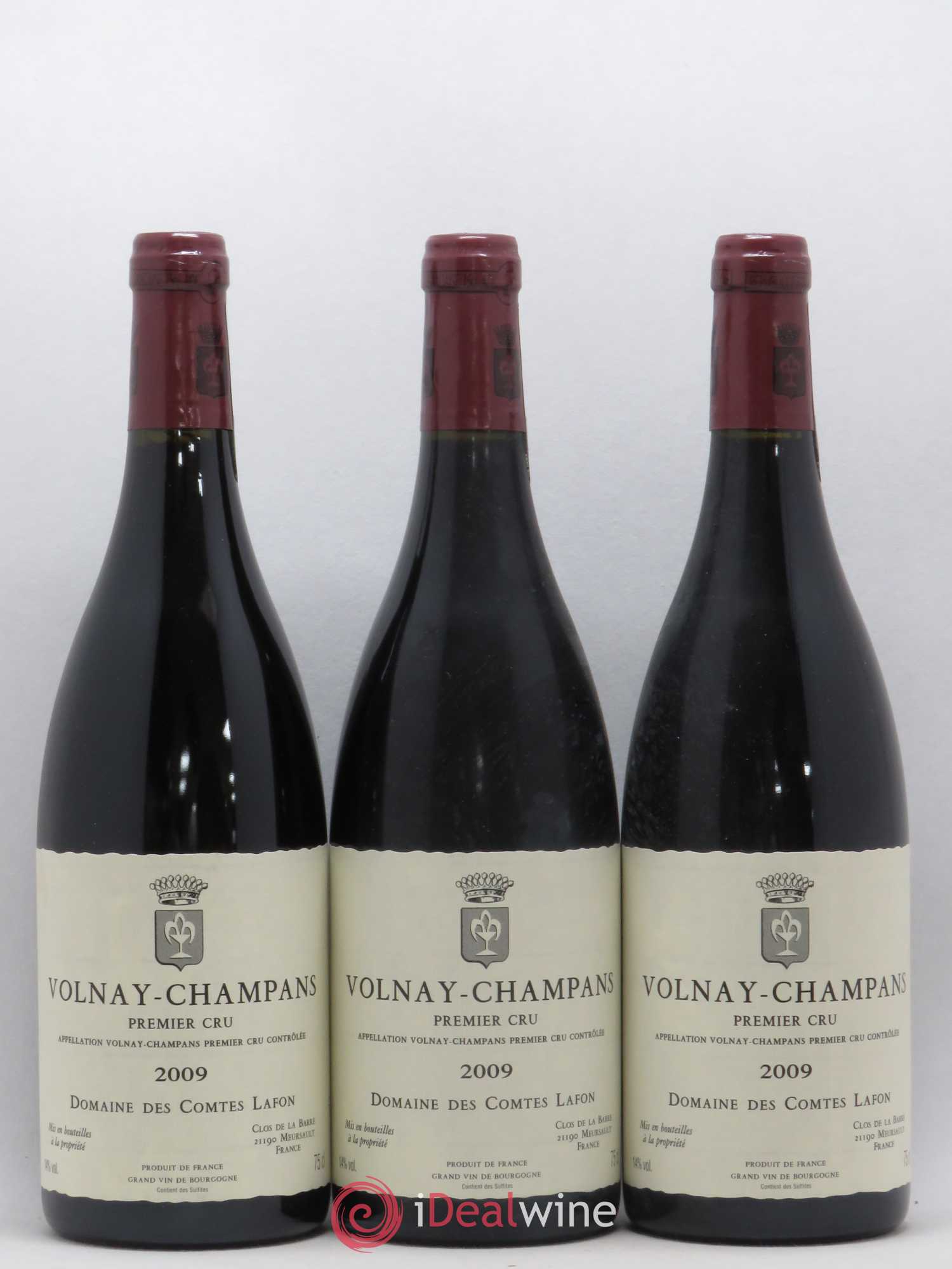 Volnay 1er Cru Champans Comtes Lafon (Domaine des) 2009 - Lot de 3 bouteilles - 0