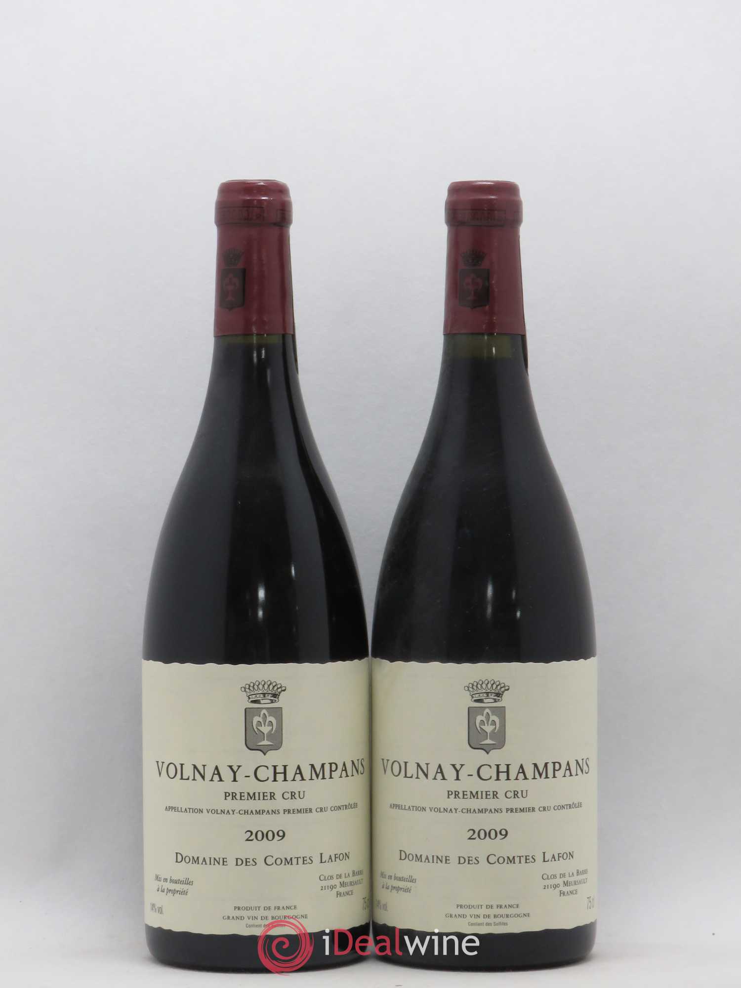 Volnay 1er Cru Champans Comtes Lafon (Domaine des) 2009 - Lot de 2 bouteilles - 0