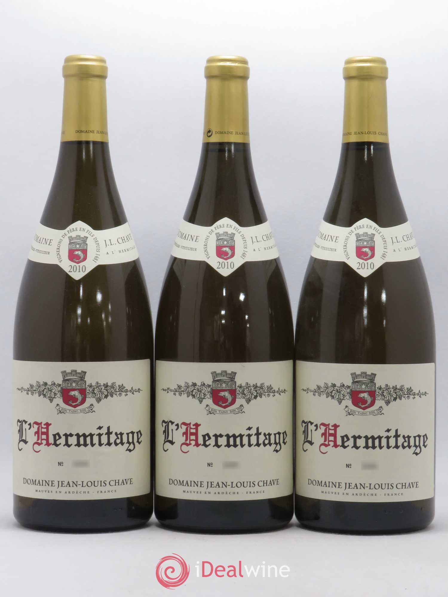 Hermitage Jean-Louis Chave 2010 - Lot de 3 magnums - 0