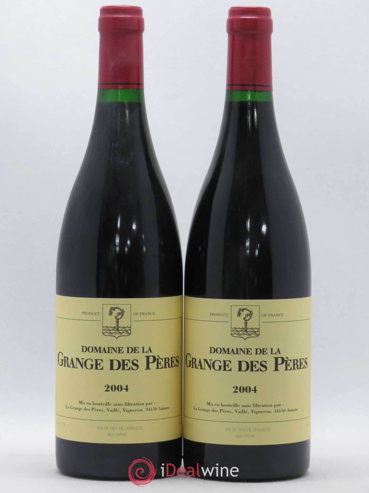 Pays d'Hérault Grange des Pères Laurent Vaillé 2004 - Lot de 2 bouteilles - 0