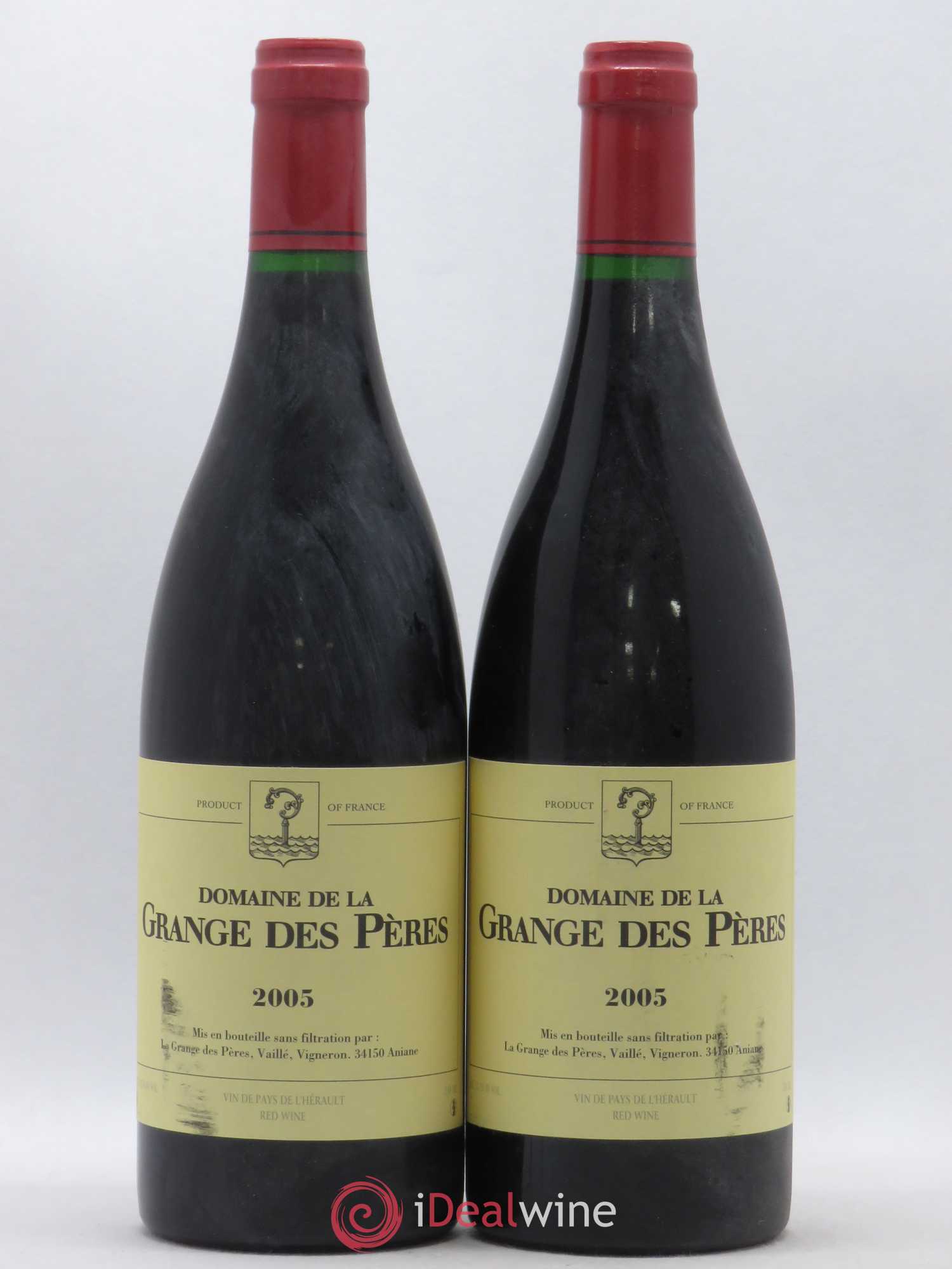 Pays d'Hérault Grange des Pères Laurent Vaillé 2005 - Lot de 2 bouteilles - 0