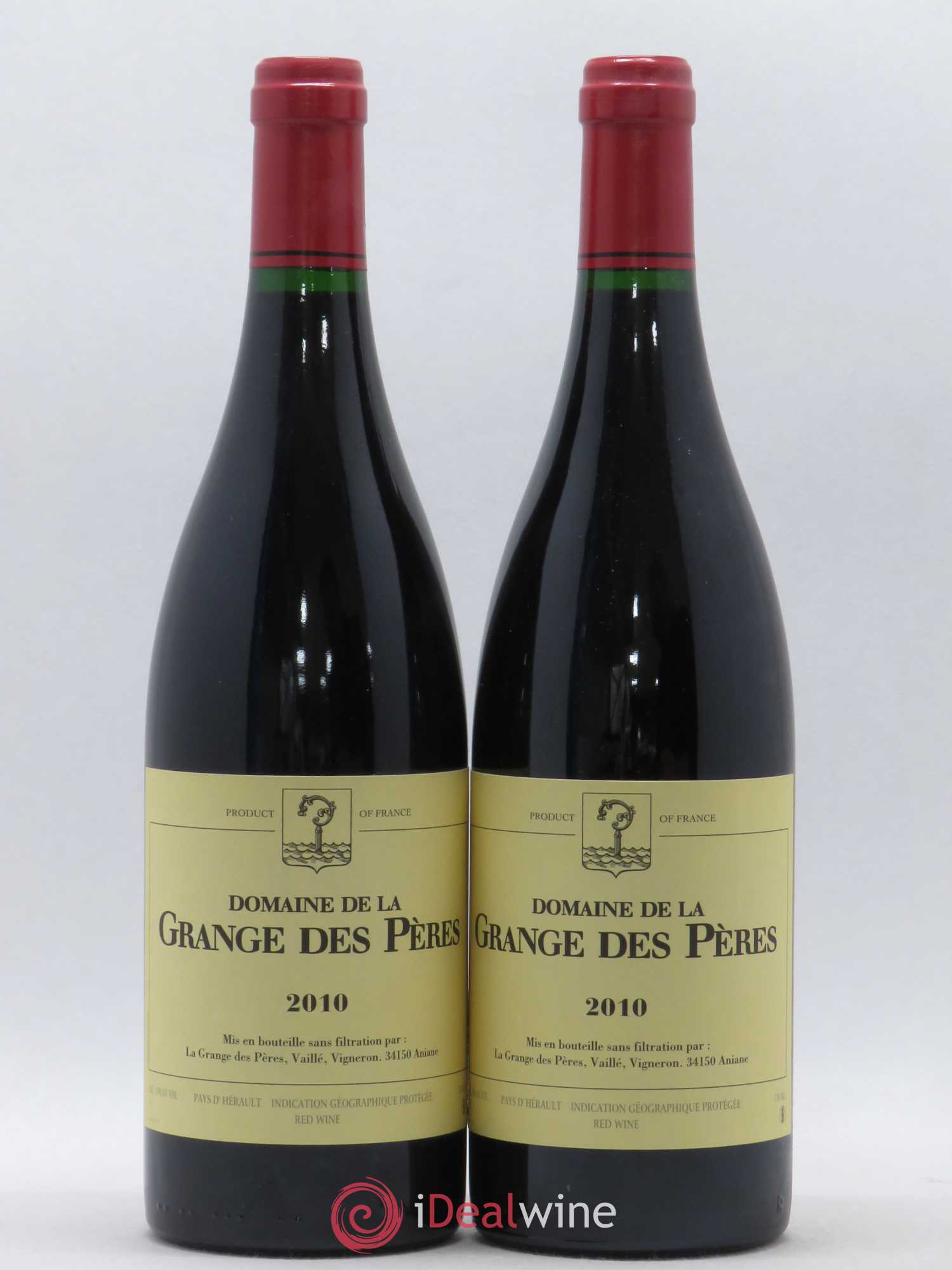 Pays d'Hérault Grange des Pères Laurent Vaillé 2010 - Lot de 2 bouteilles - 0