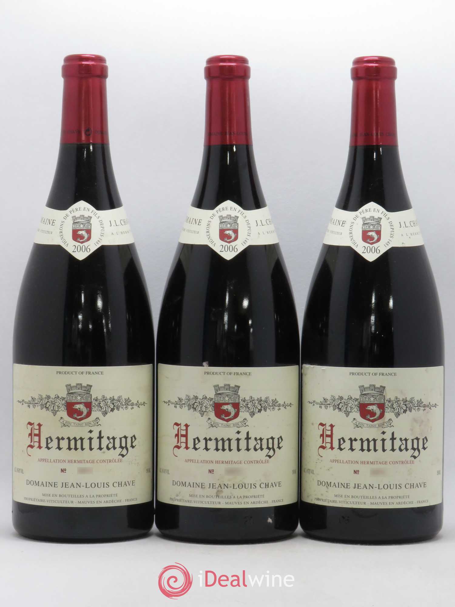 Hermitage Jean-Louis Chave 2006 - Lot de 3 magnums - 0