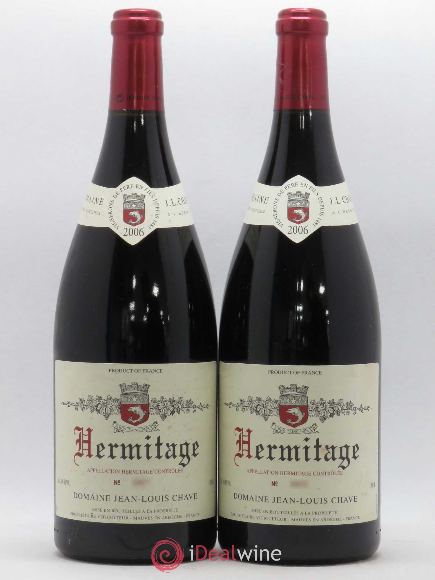 Hermitage Jean-Louis Chave 2006 - Lot de 2 magnums - 0