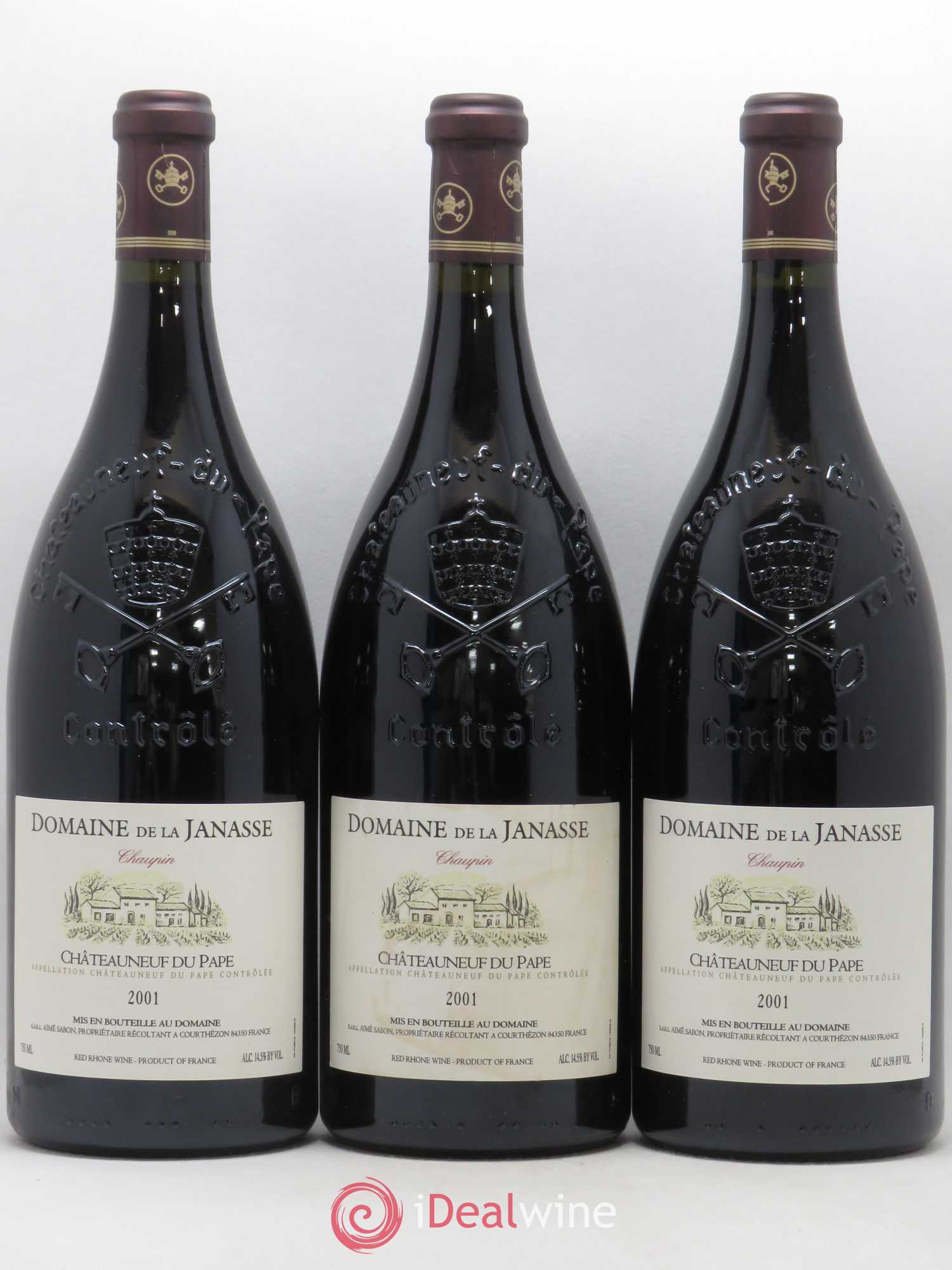 Châteauneuf-du-Pape Cuvée Chaupin La Janasse (Domaine de) 2001 - Lotto di 3 magnum - 0