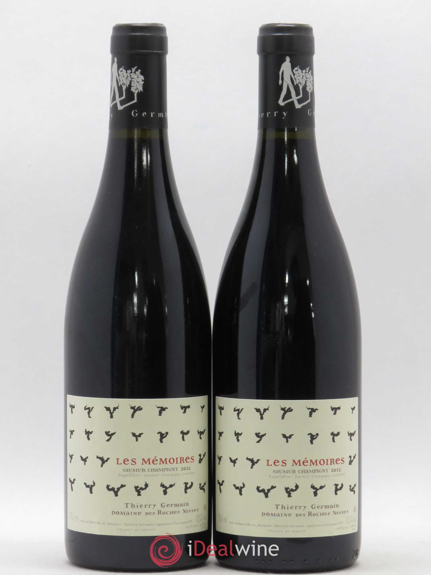 Saumur-Champigny Les Mémoires Domaine des Roches Neuves - Thierry Germain 2012 - Lot de 2 bouteilles - 0