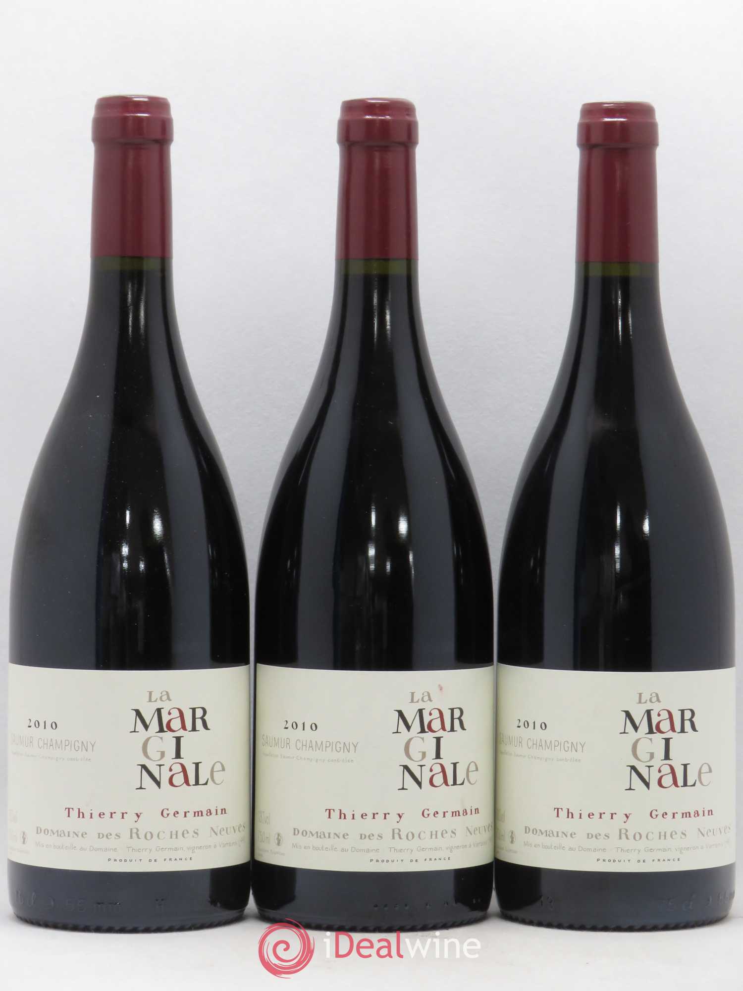 Saumur-Champigny La Marginale Domaine des Roches Neuves - Thierry Germain 2010 - Lot de 3 bouteilles - 0