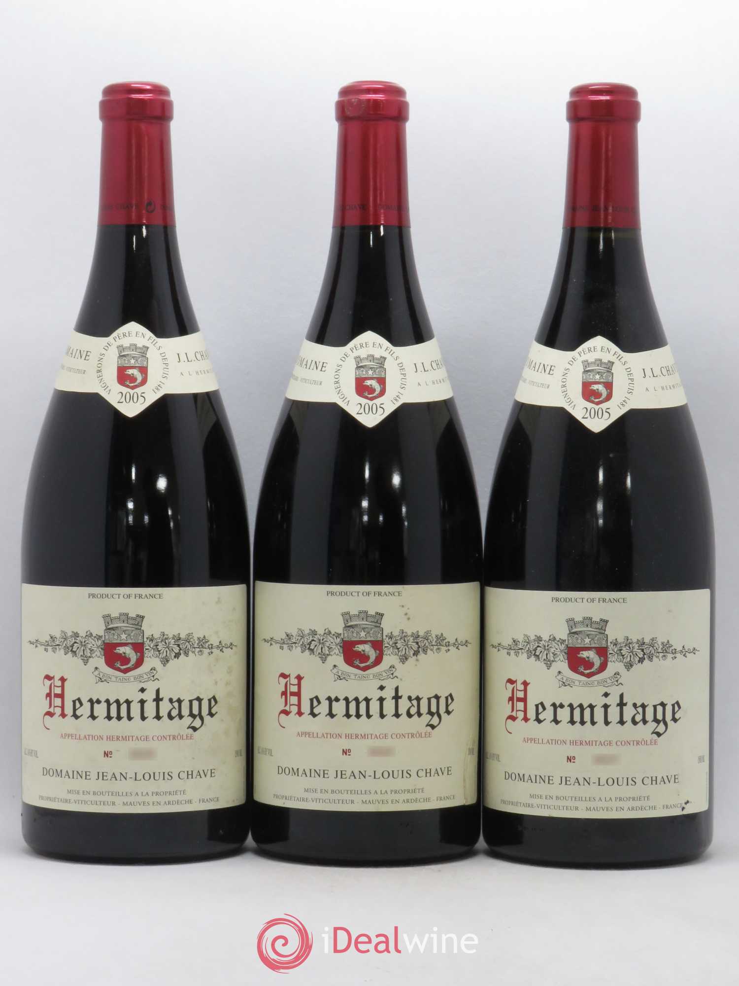 Hermitage Jean-Louis Chave 2005 - Lot de 3 magnums - 0
