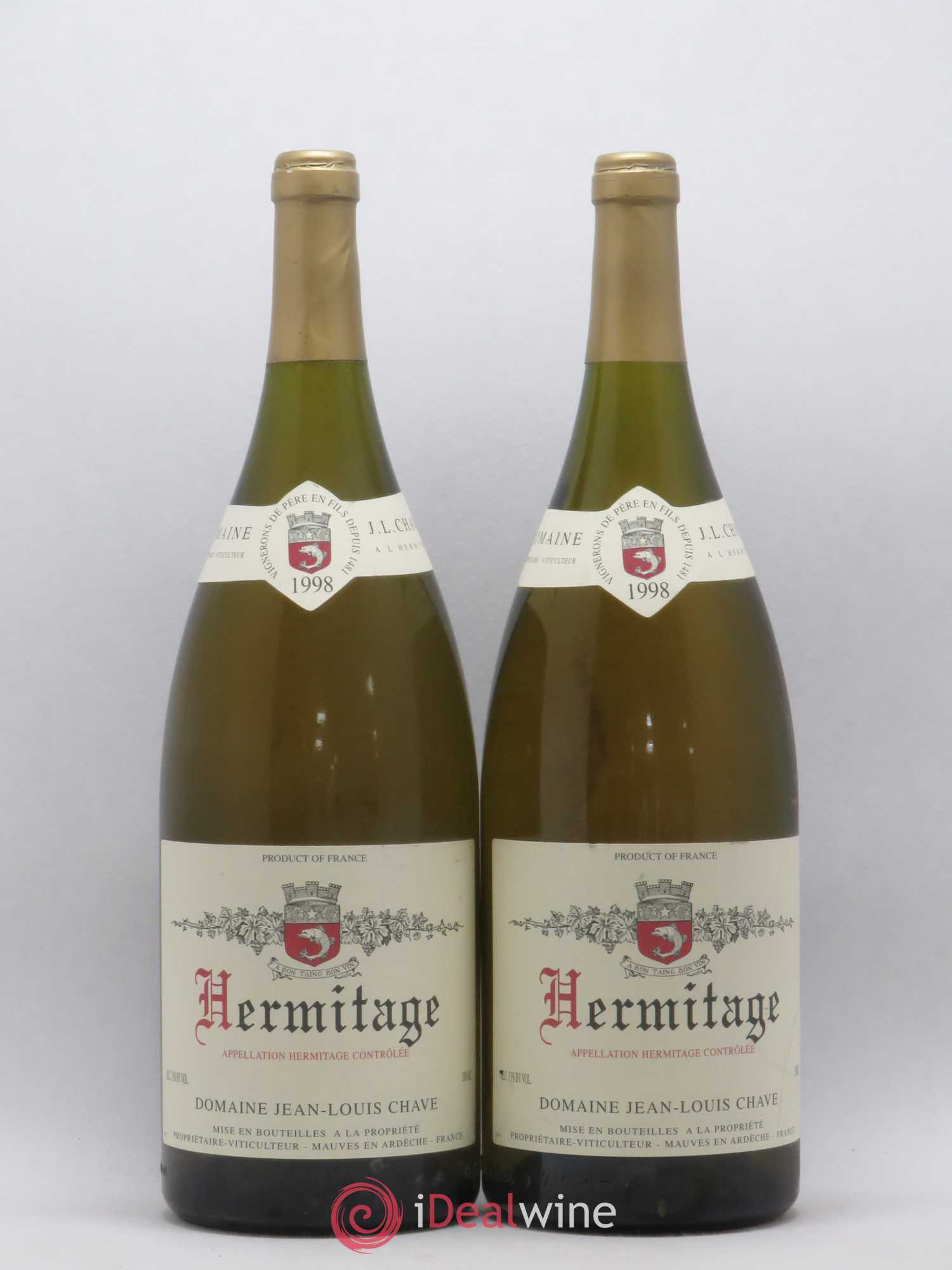 Hermitage Jean-Louis Chave 1998 - Lot de 2 magnums - 0