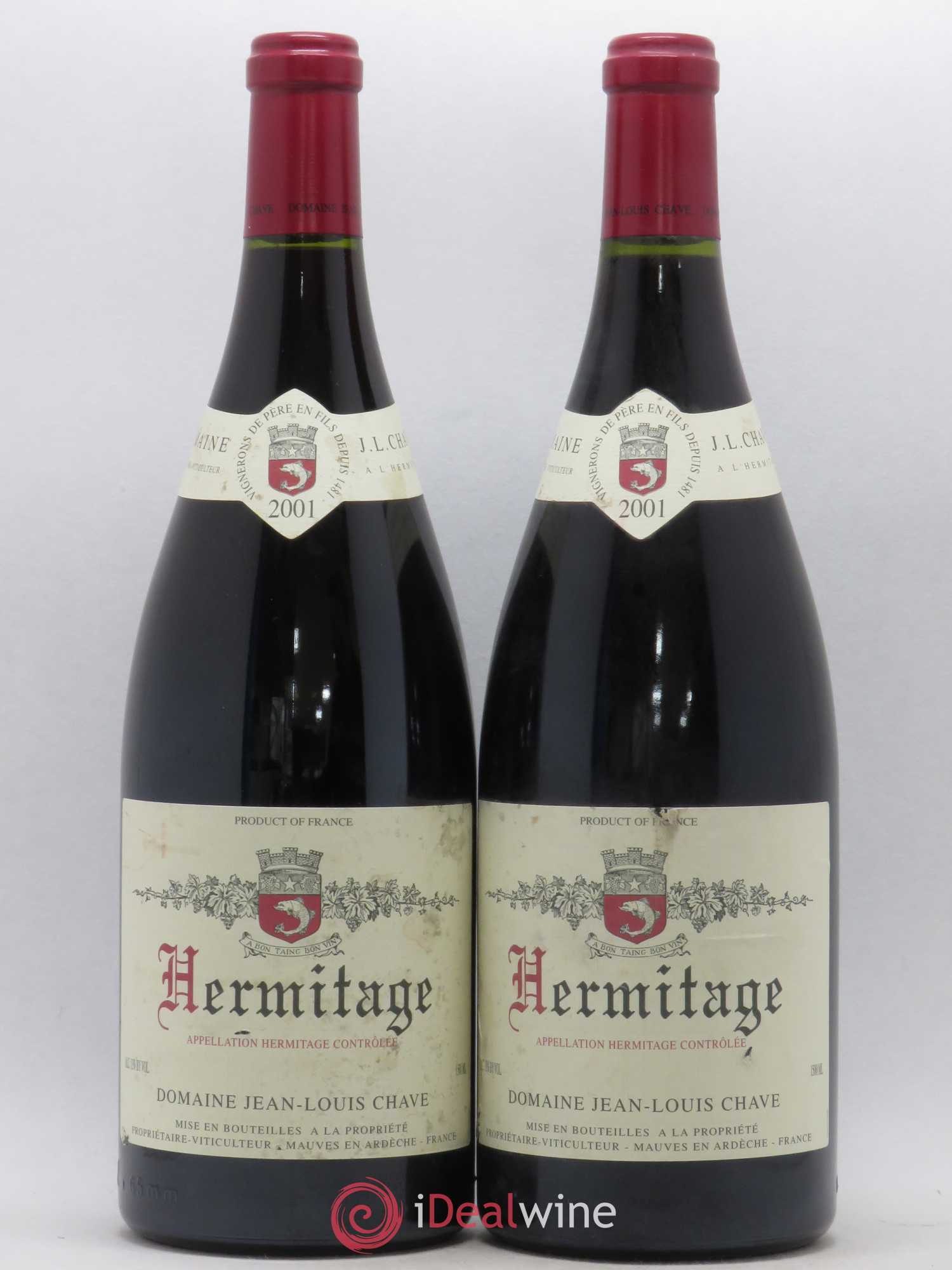 Hermitage Jean-Louis Chave 2001 - Lot de 2 magnums - 0