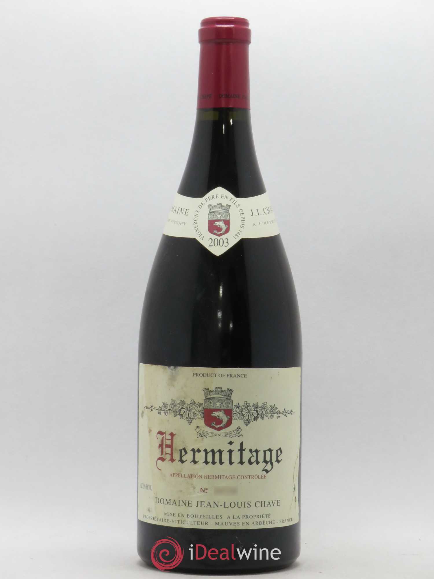 Hermitage Jean-Louis Chave 2003 - Lot de 1 magnum - 0