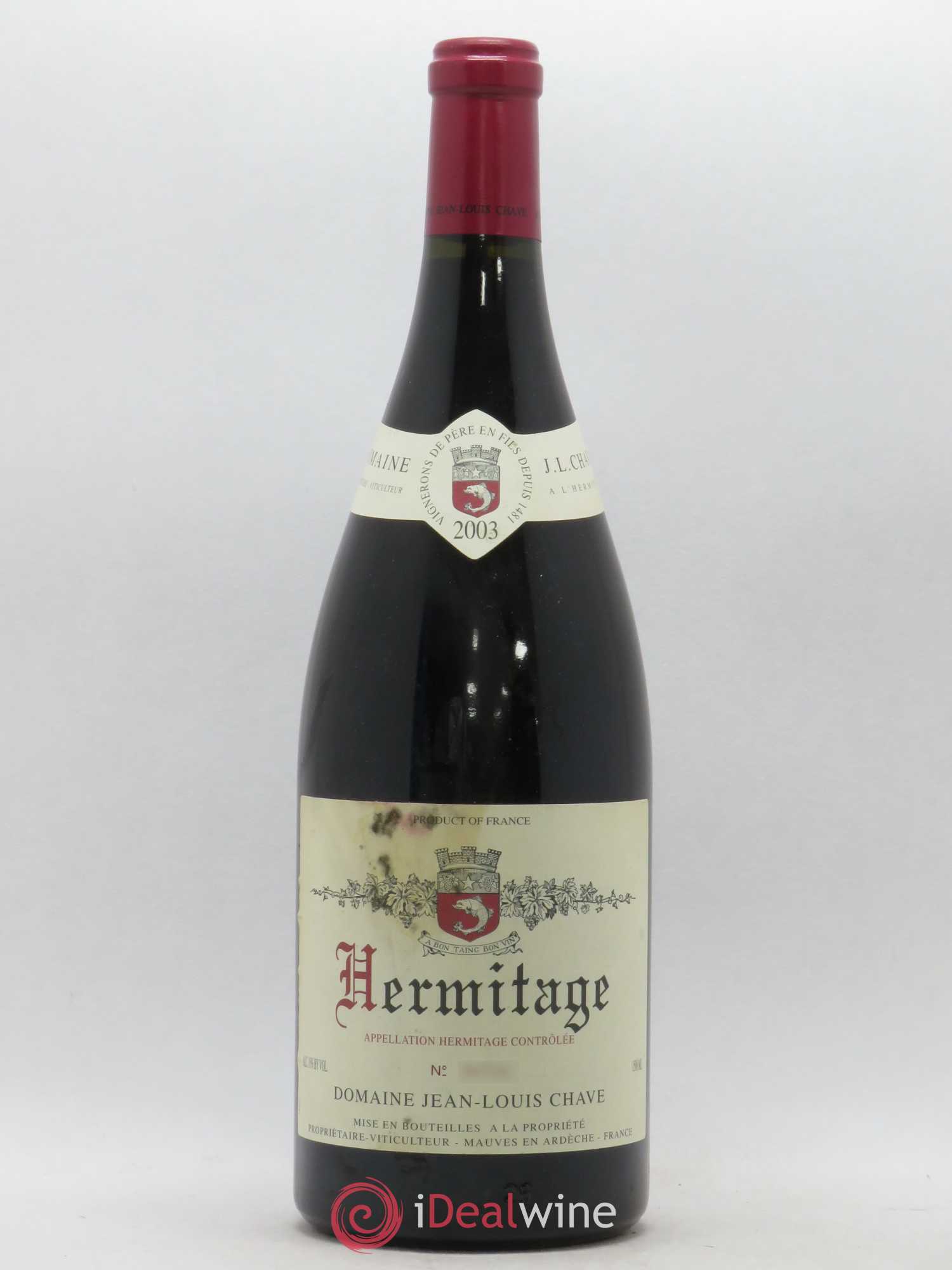 Hermitage Jean-Louis Chave 2003 - Lot de 1 magnum - 0