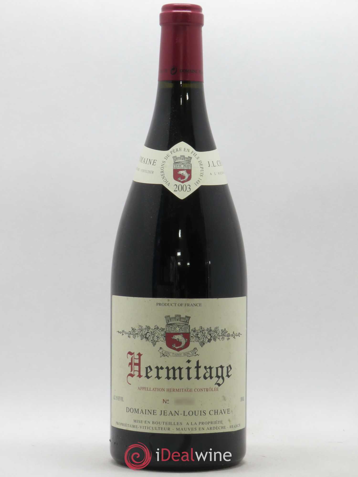 Hermitage Jean-Louis Chave 2003 - Lot de 1 magnum - 0