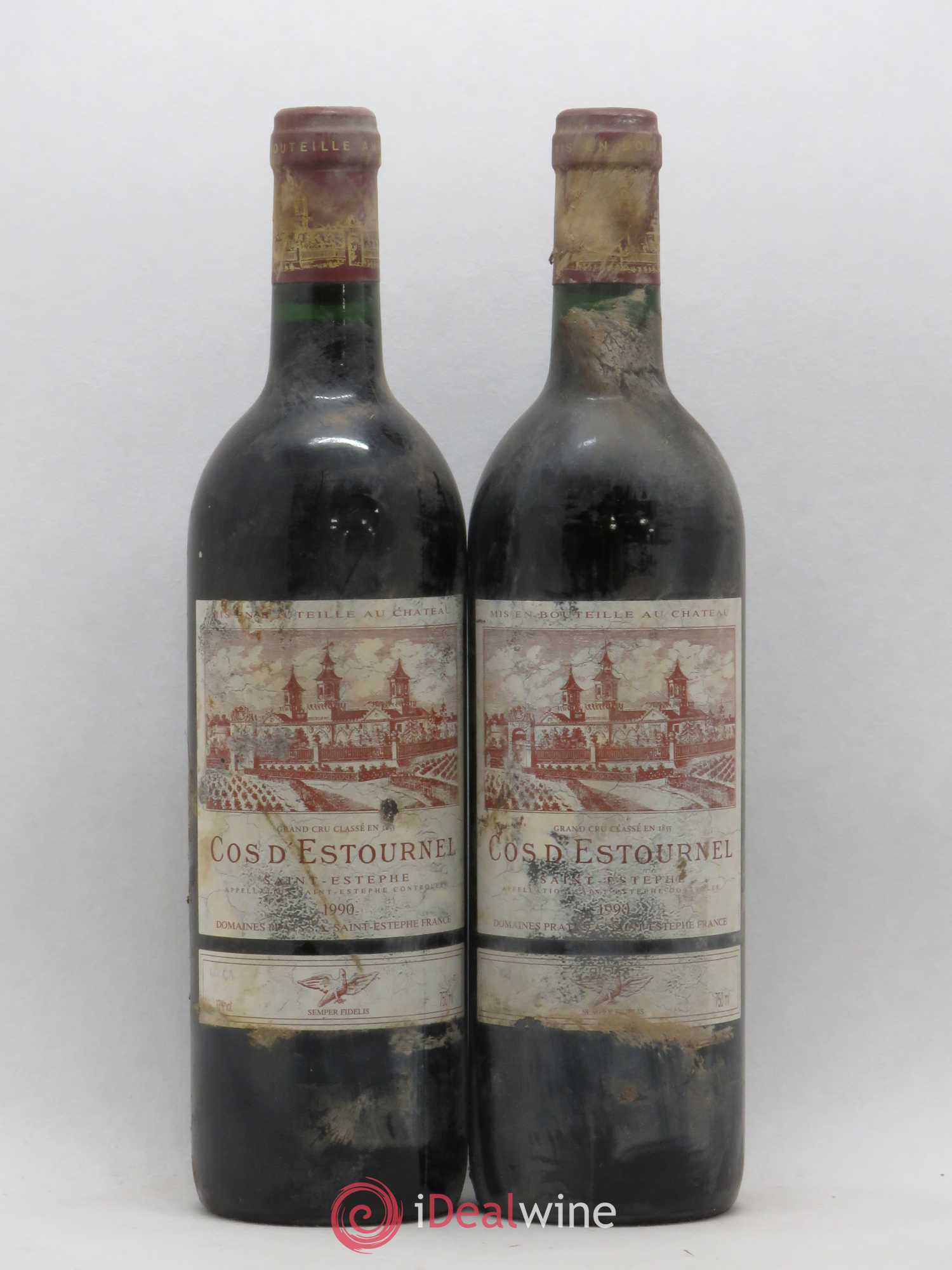 Cos d'Estournel 2ème Grand Cru Classé 1990 - Lot de 2 bouteilles - 0