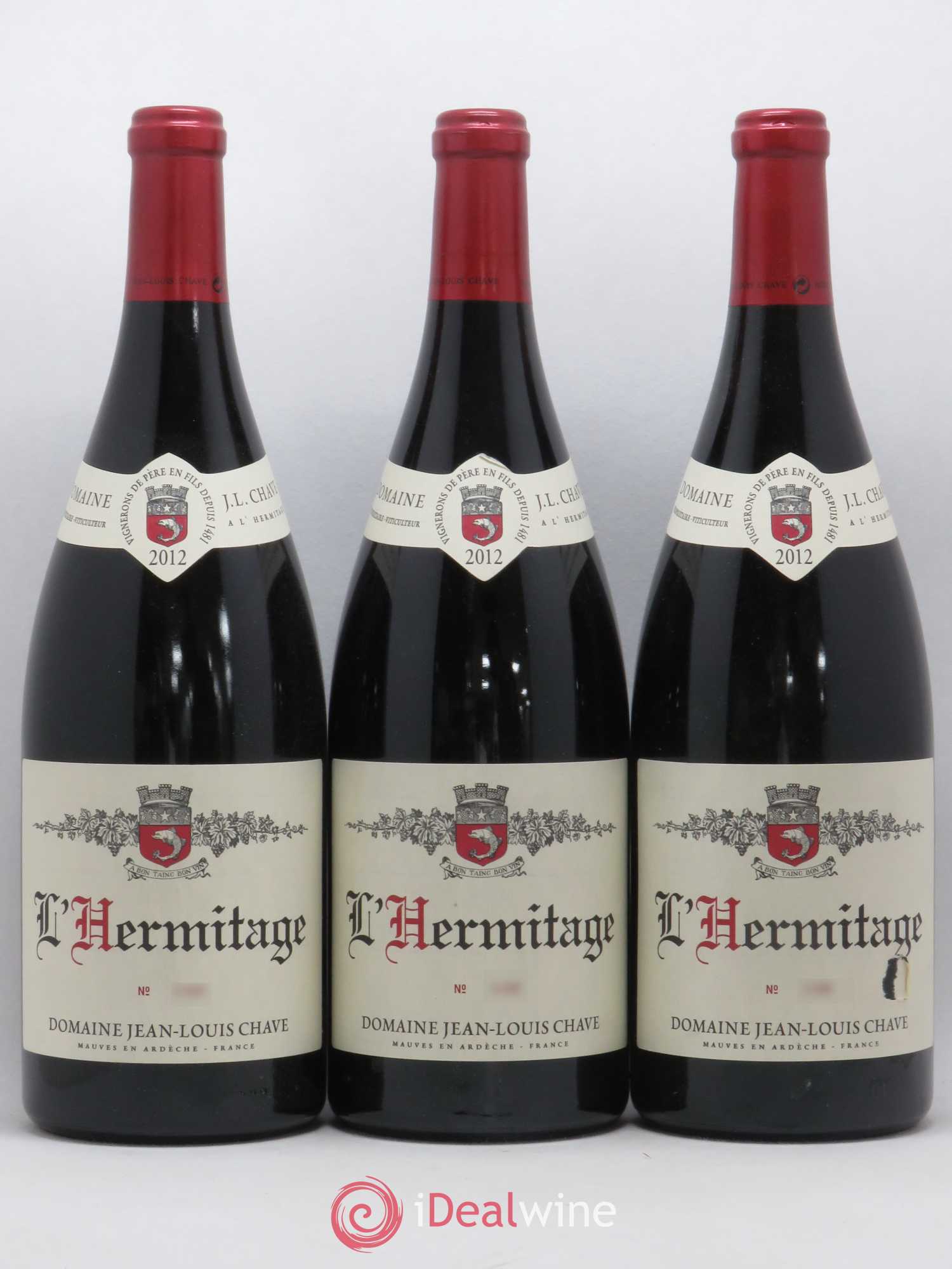 Hermitage Jean-Louis Chave 2012 - Lot de 3 magnums - 0
