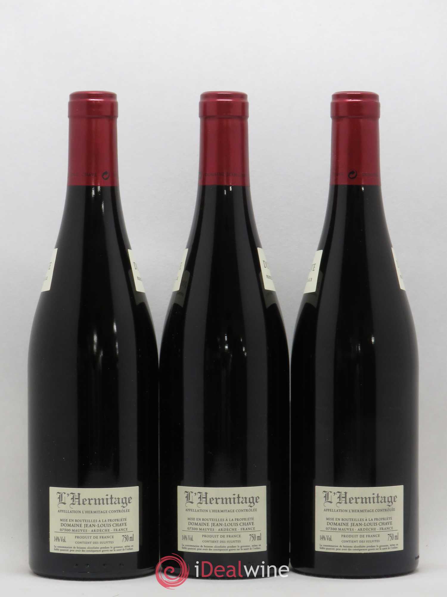 Hermitage Jean-Louis Chave 2012 - Lot de 3 bouteilles - 1