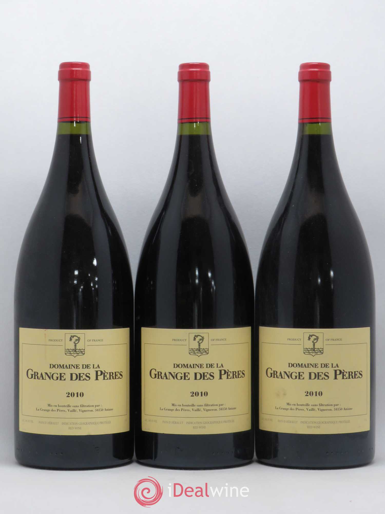 Pays d'Hérault Grange des Pères Laurent Vaillé 2010 - Lot de 3 magnums - 0
