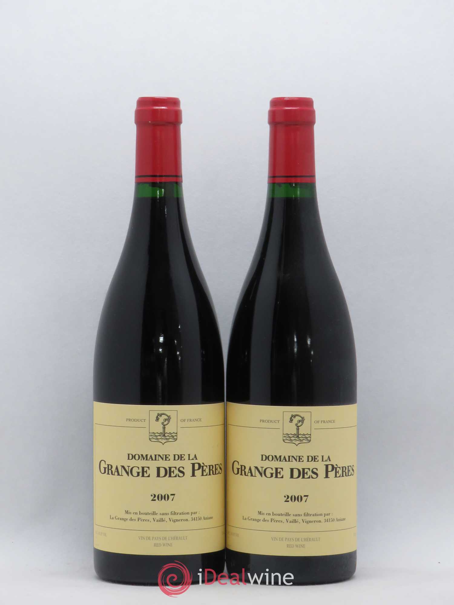 Pays d'Hérault Grange des Pères Laurent Vaillé 2007 - Lot de 2 bouteilles - 0