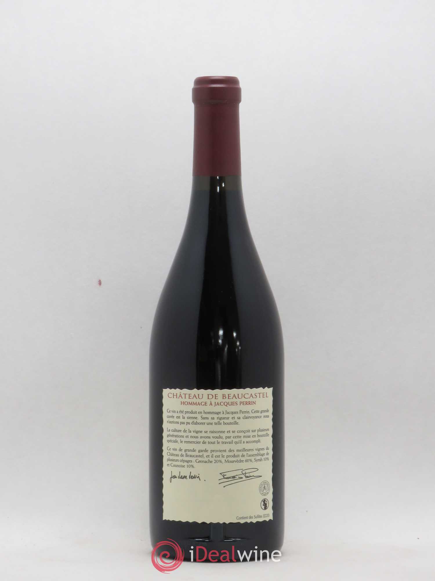 Châteauneuf-du-Pape Château de Beaucastel Hommage à Jacques Perrin Famille Perrin 2007 - Posten von 1 Flasche - 1
