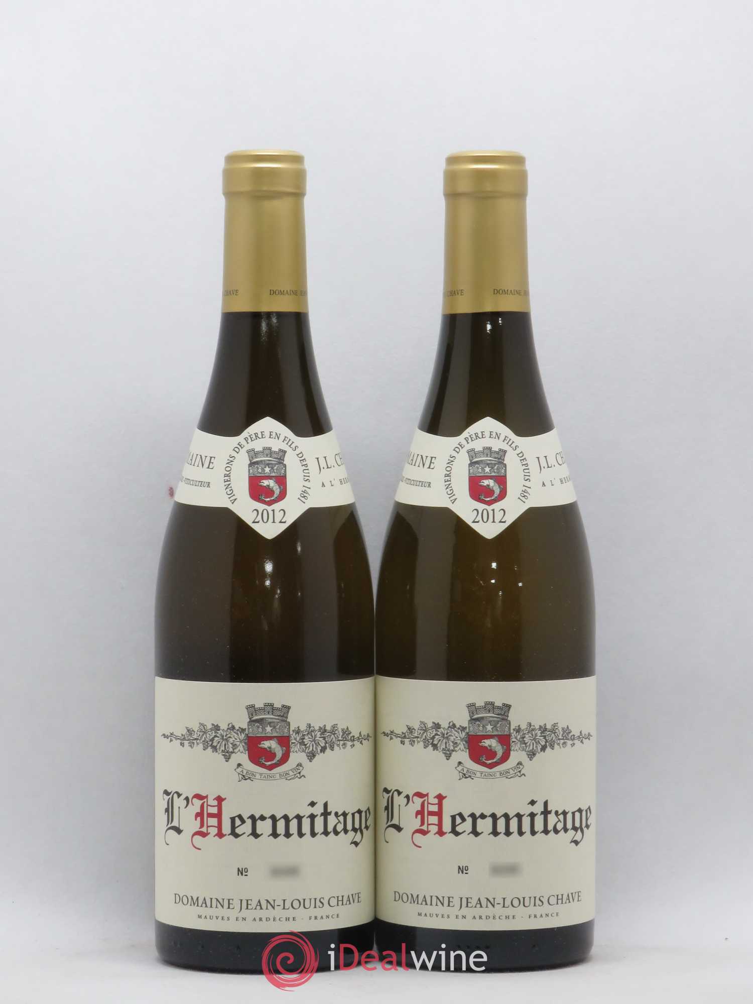 Hermitage Jean-Louis Chave 2012 - Lot de 2 bouteilles - 0