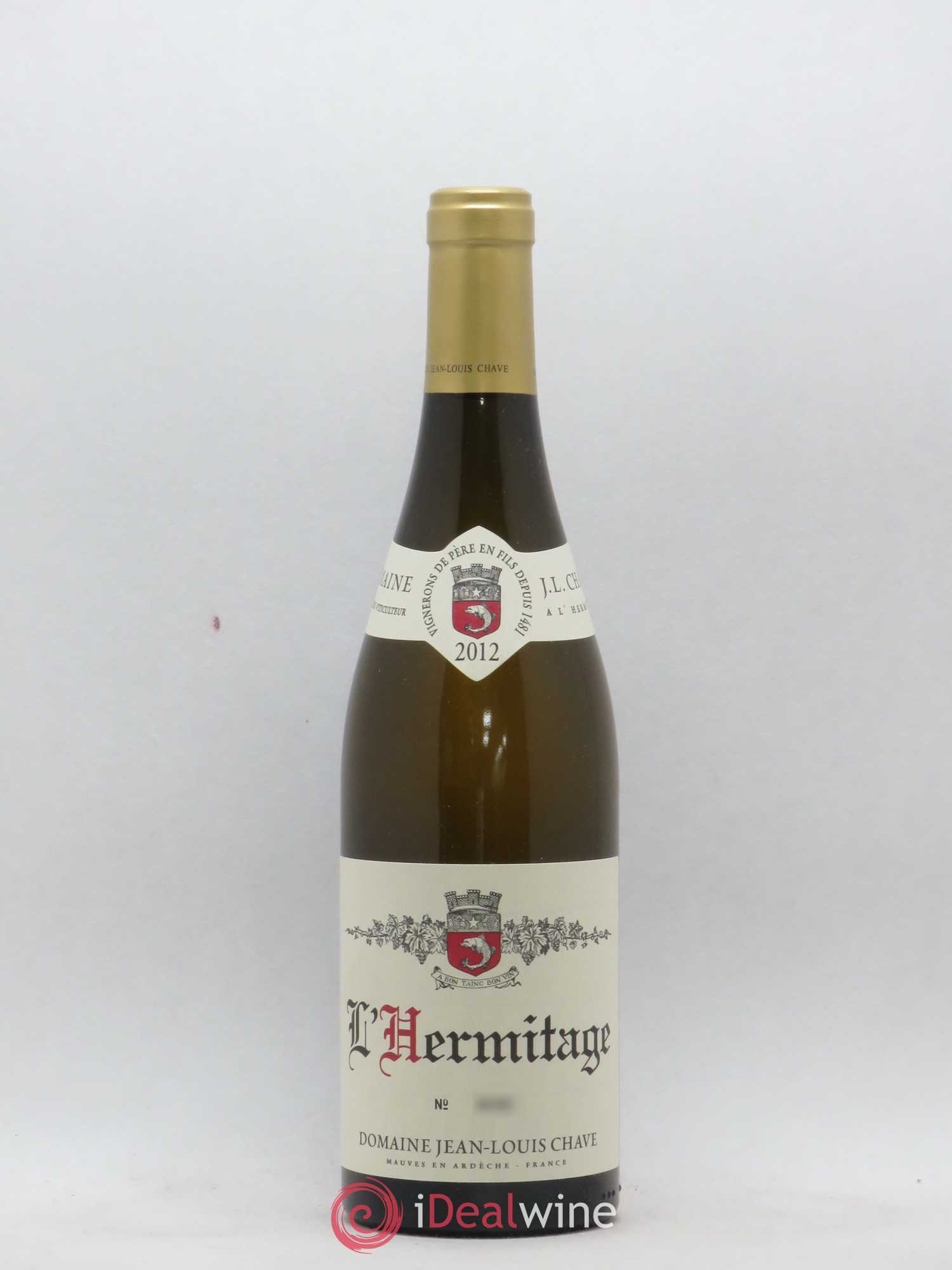 Hermitage Jean-Louis Chave 2012 - Lot de 1 bouteille - 0