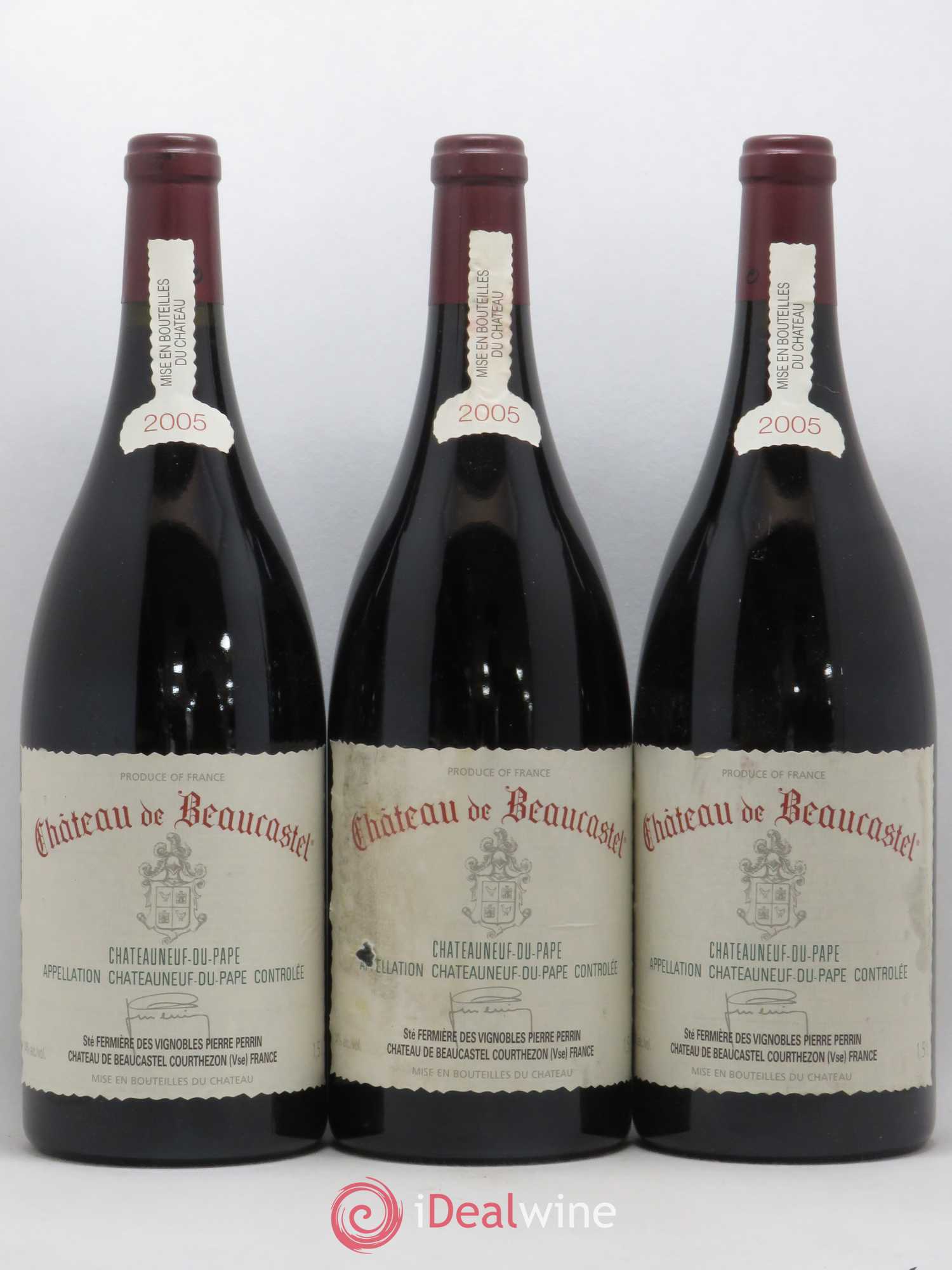 Châteauneuf-du-Pape Château de Beaucastel Famille Perrin 2005 - Lot de 3 magnums - 0