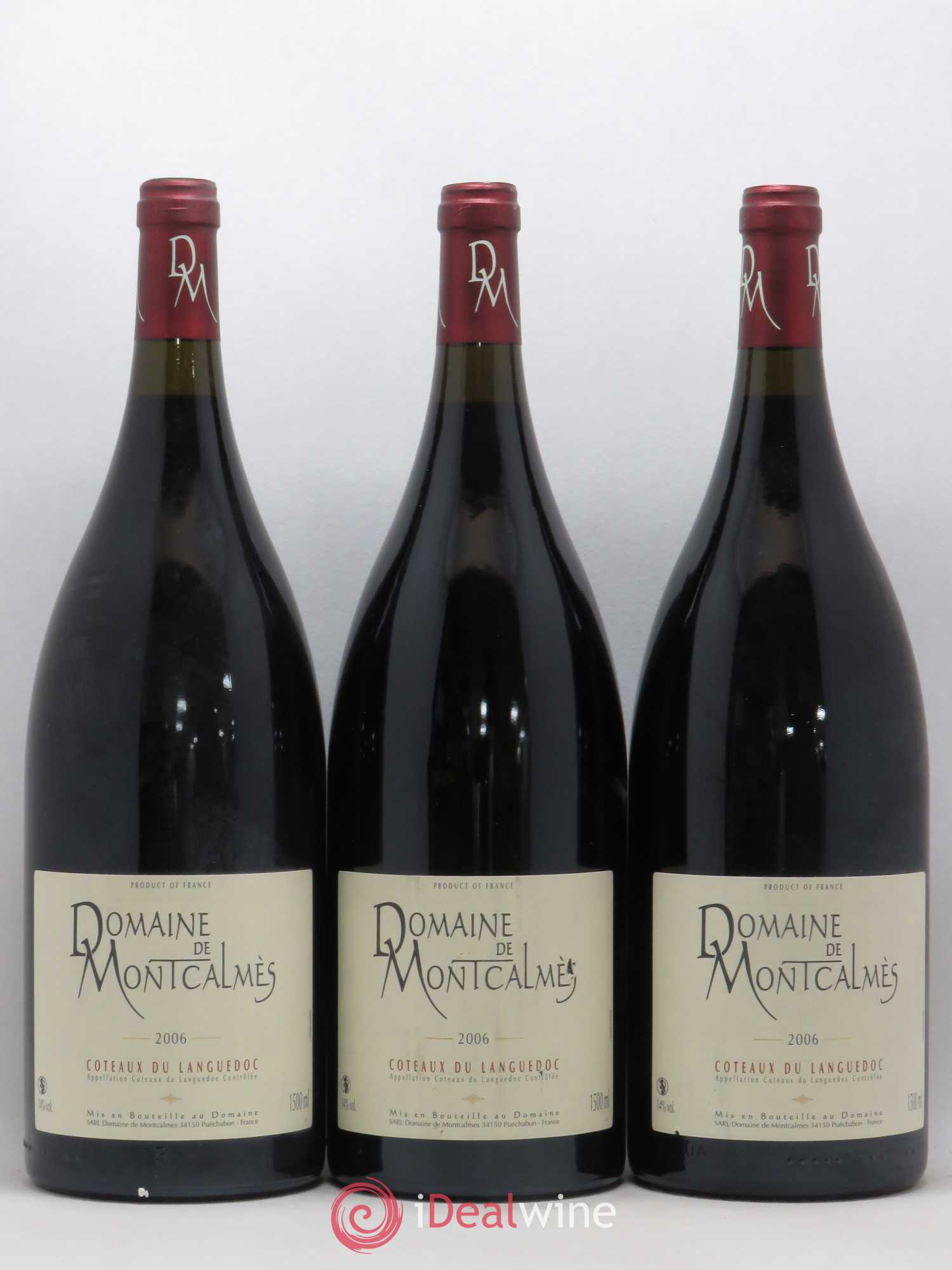 Terrasses du Larzac Domaine de Montcalmès Frédéric Pourtalié 2006 - Lot de 3 magnums - 0