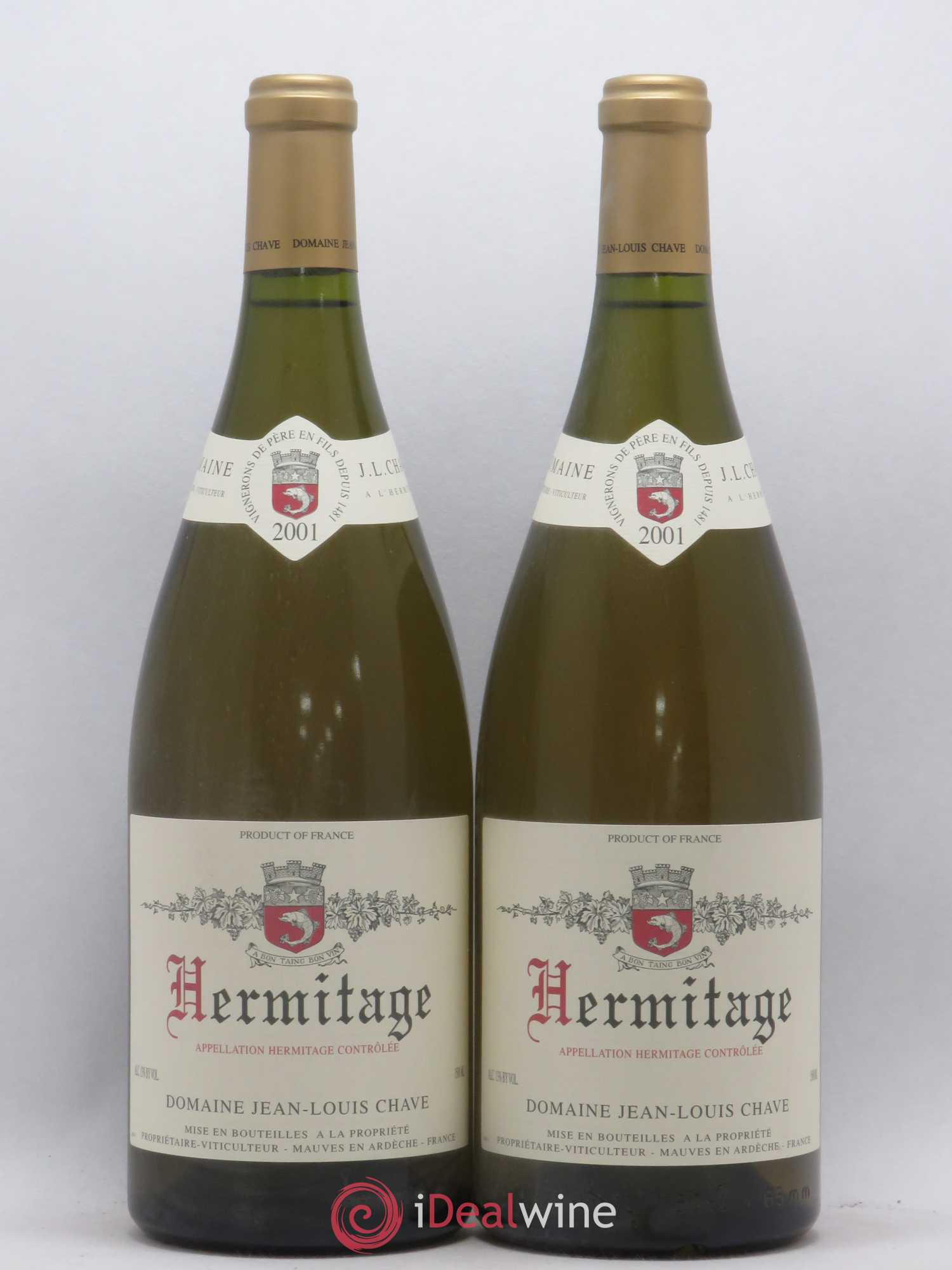 Hermitage Jean-Louis Chave 2001 - Lot de 2 magnums - 0