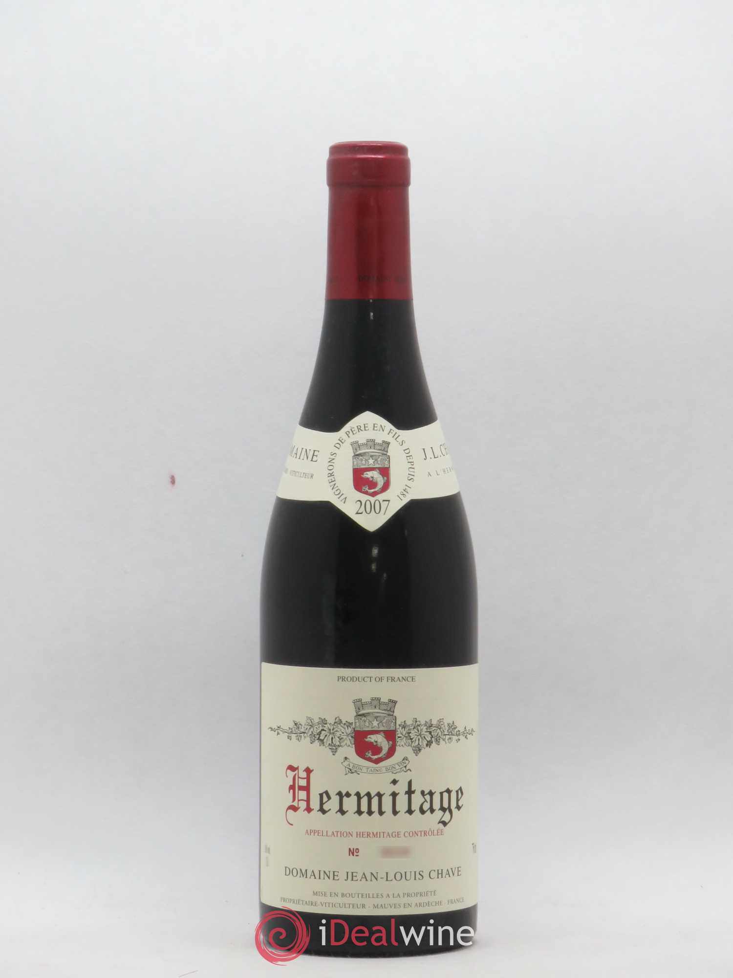 Hermitage Jean-Louis Chave 2007 - Lot de 1 bouteille - 0