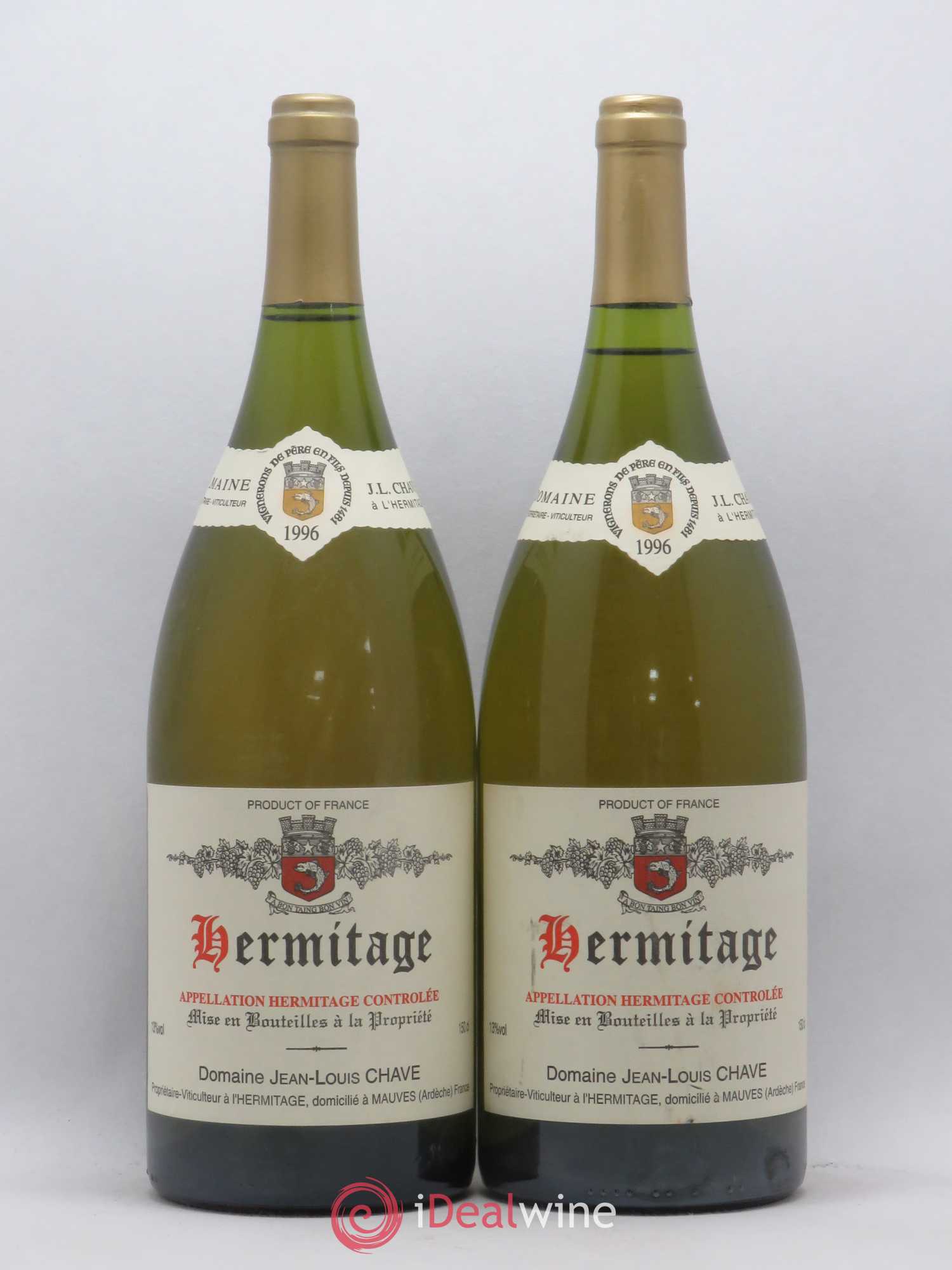 Hermitage Jean-Louis Chave 1996 - Lot de 2 magnums - 0