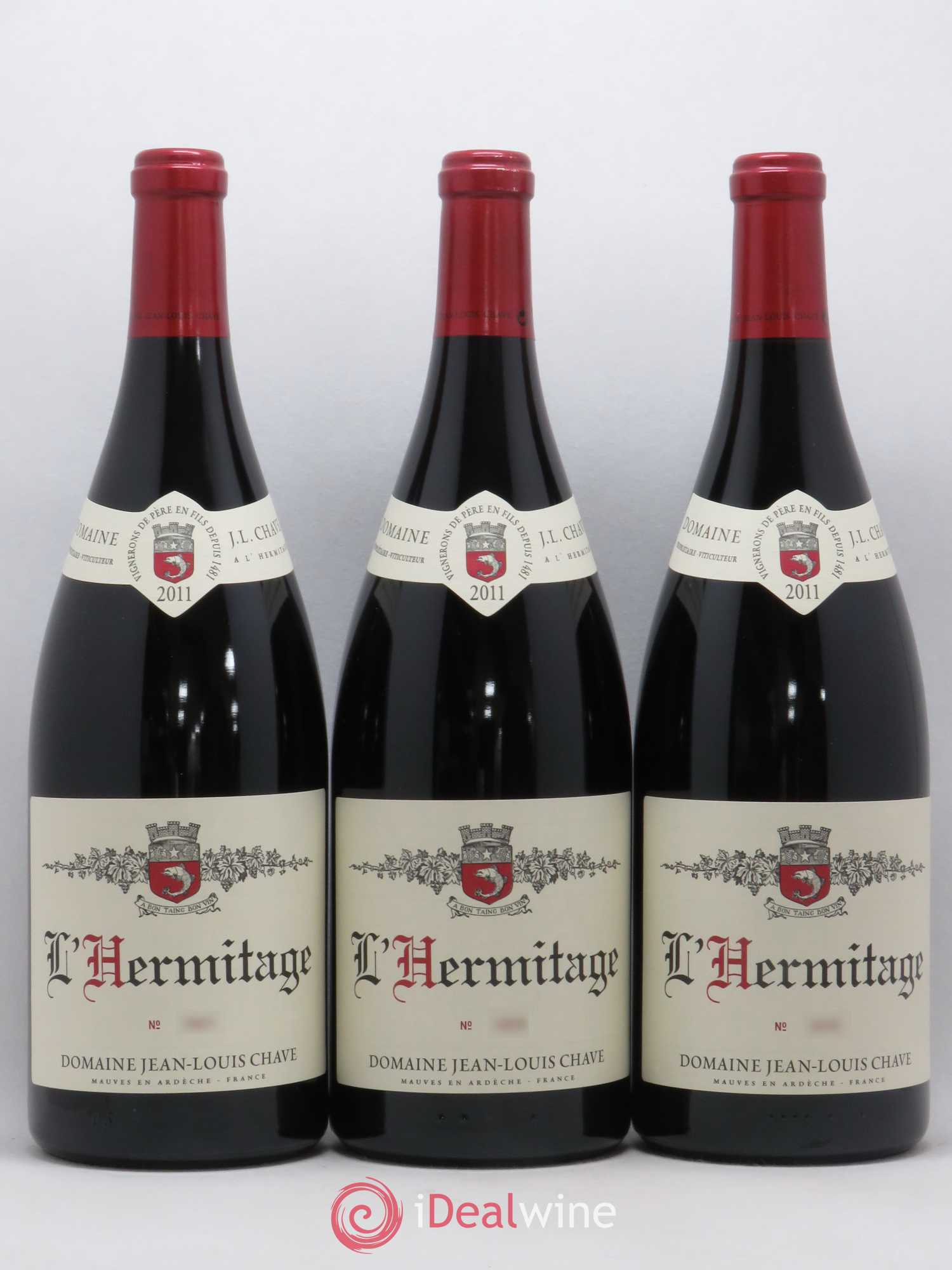 Hermitage Jean-Louis Chave 2011 - Lot de 3 magnums - 0