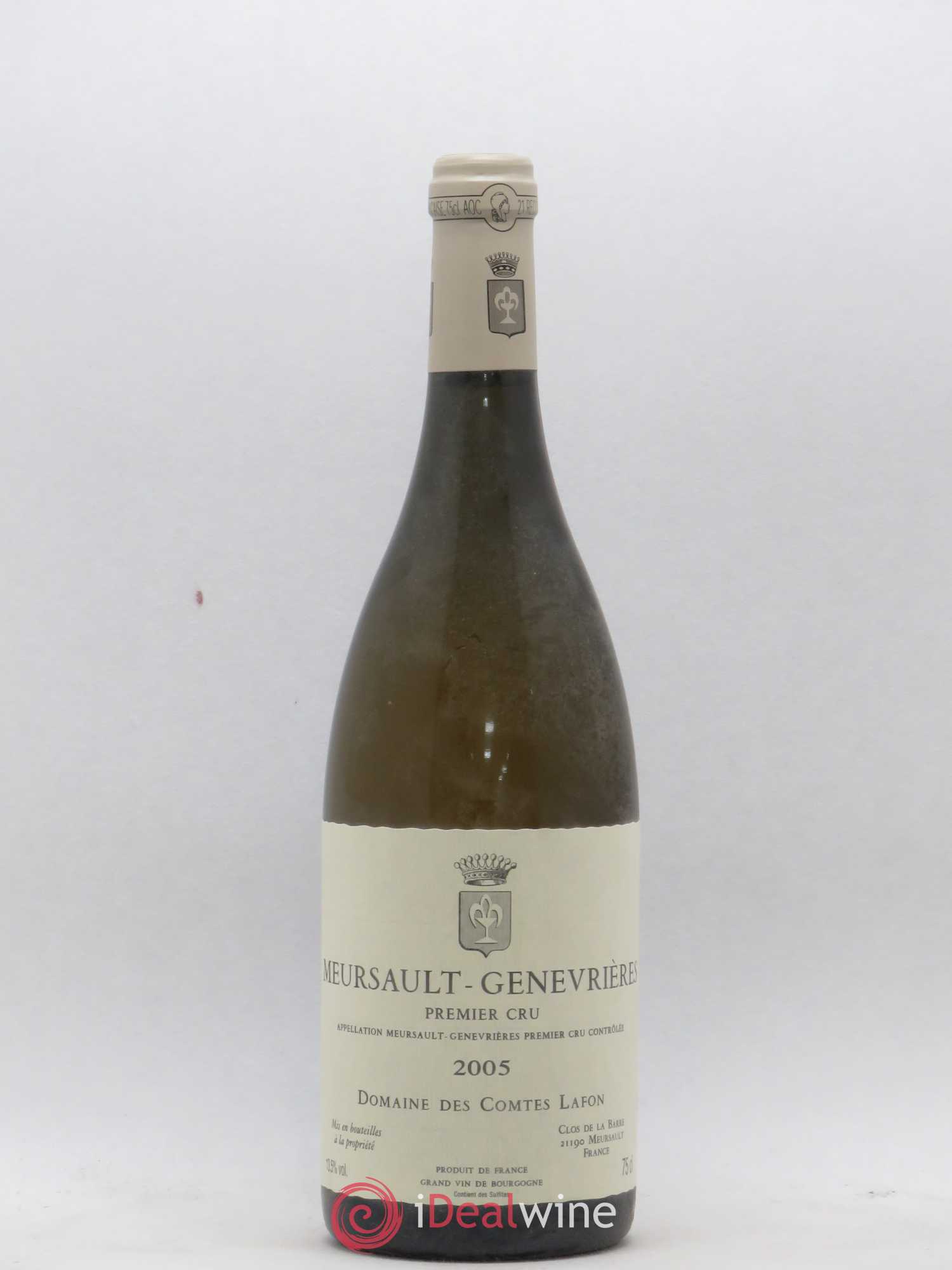 Meursault 1er Cru Genevrières Comtes Lafon (Domaine des) 2005 - Lot de 1 bouteille - 0