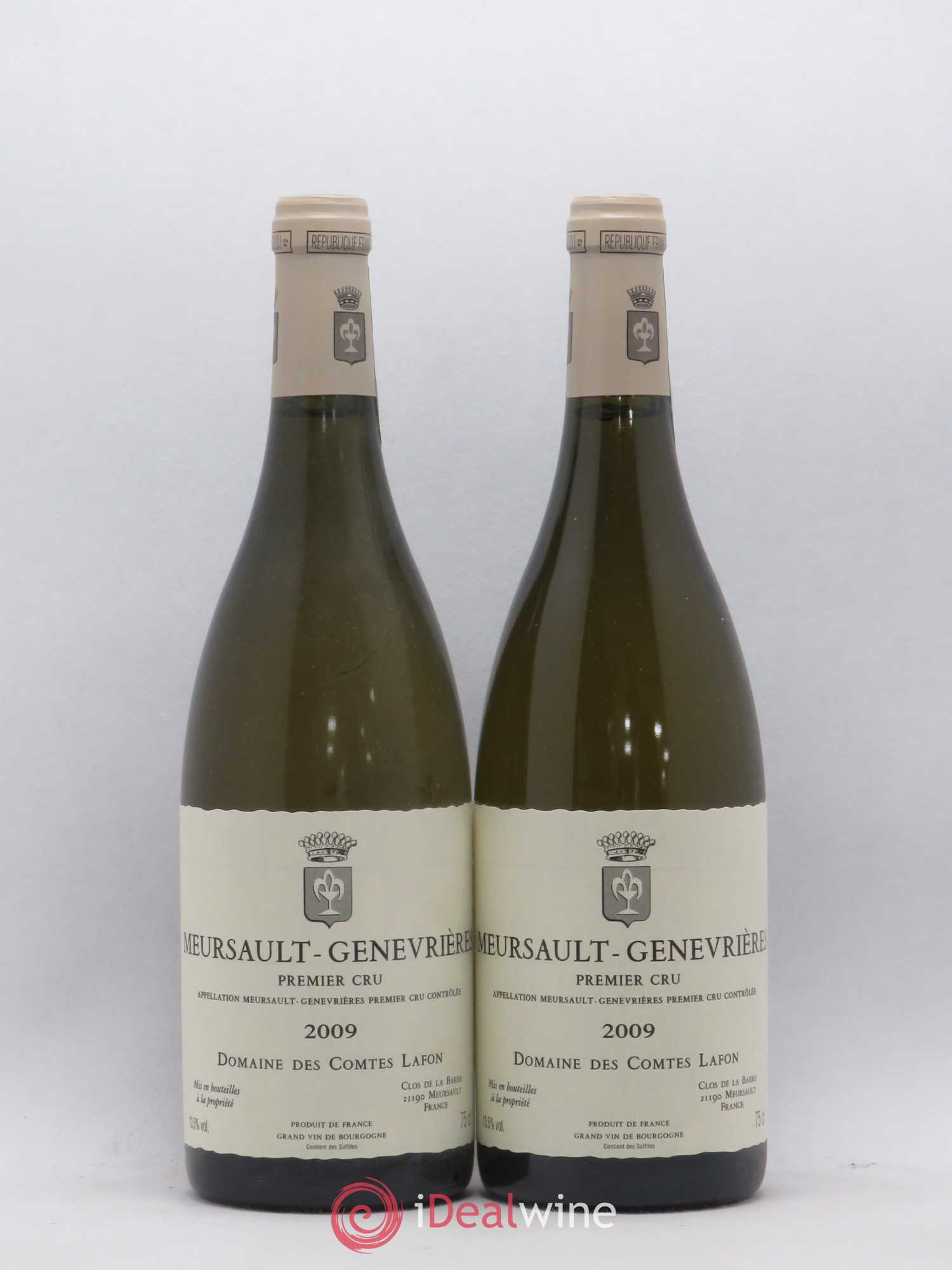 Meursault 1er Cru Genevrières Comtes Lafon (Domaine des) 2009 - Lot de 2 bouteilles - 0