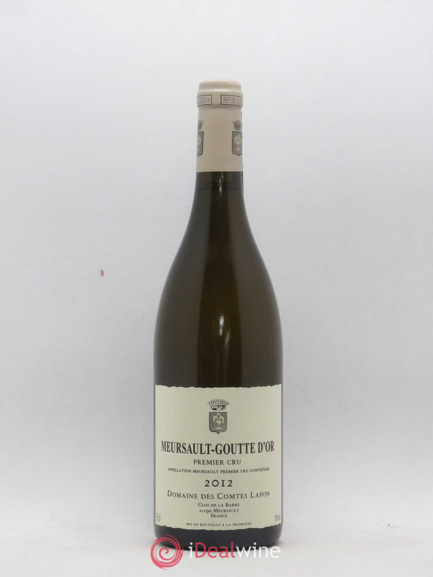 Meursault 1er Cru Goutte d'Or Comtes Lafon (Domaine des) 2012 - Lot de 1 bouteille - 0