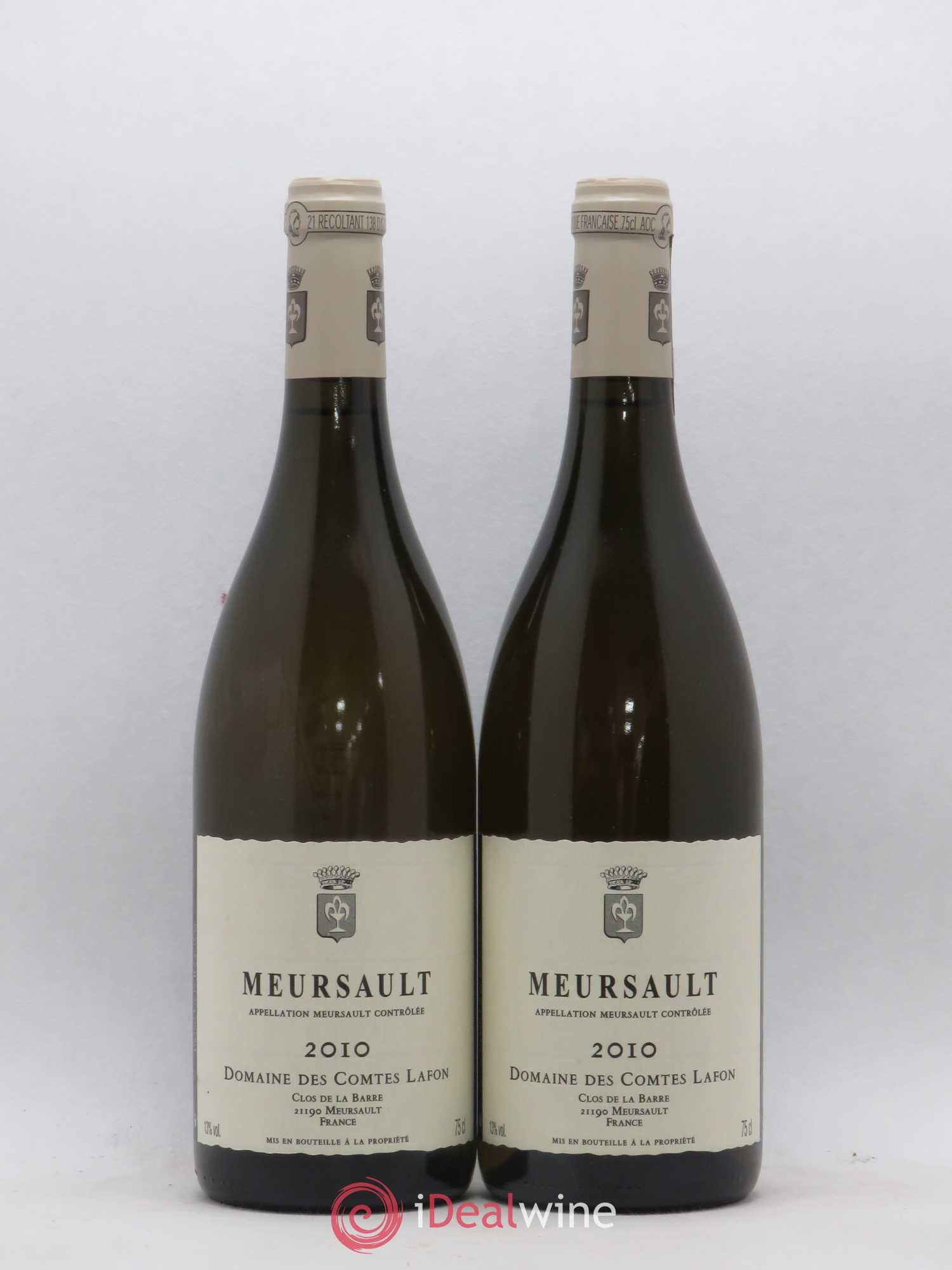 Meursault Comtes Lafon (Domaine des) 2010 - Lot de 2 bouteilles - 0