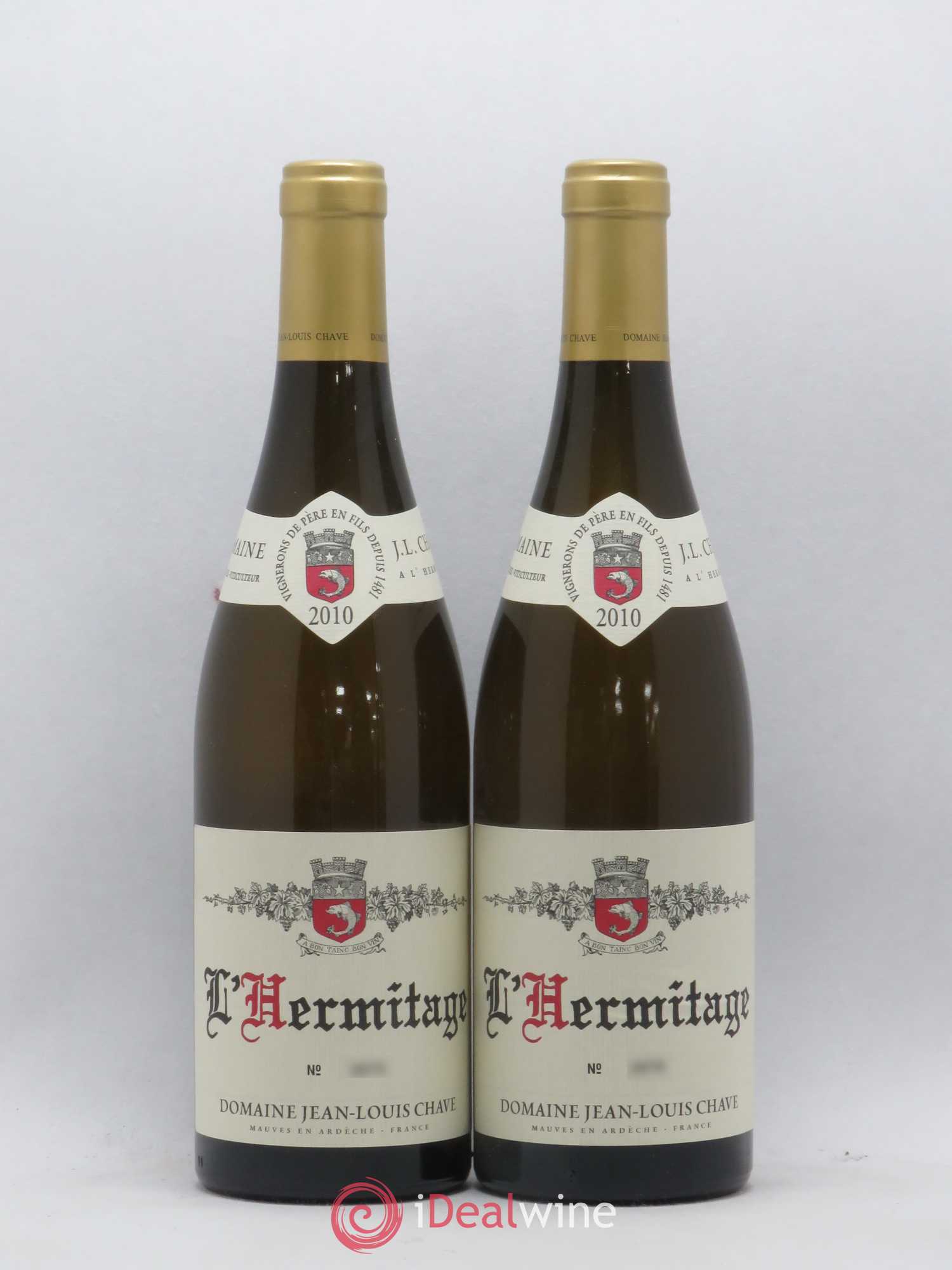 Hermitage Jean-Louis Chave 2010 - Lot de 2 bouteilles - 0