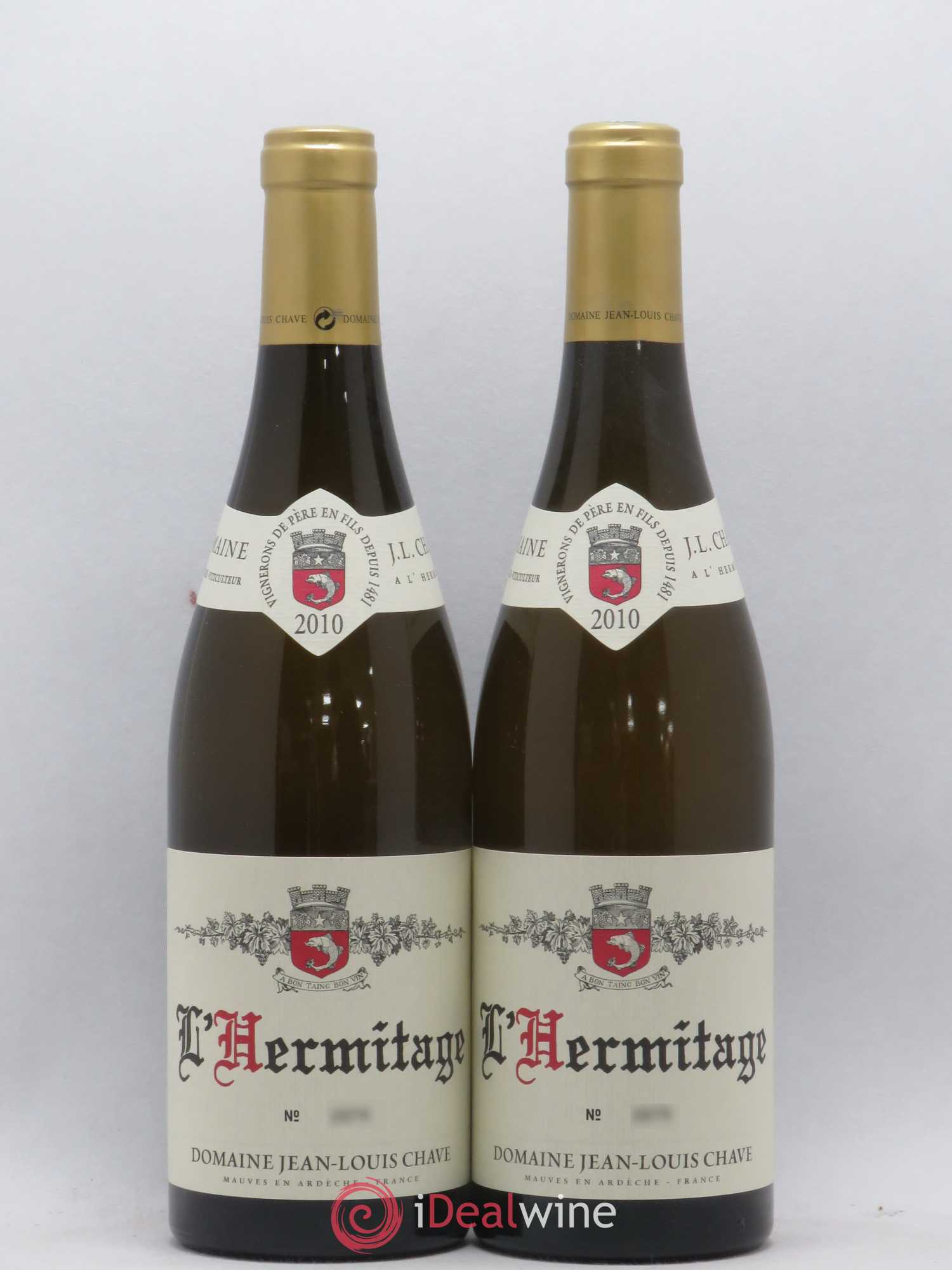 Hermitage Jean-Louis Chave 2010 - Lot de 2 bouteilles - 0