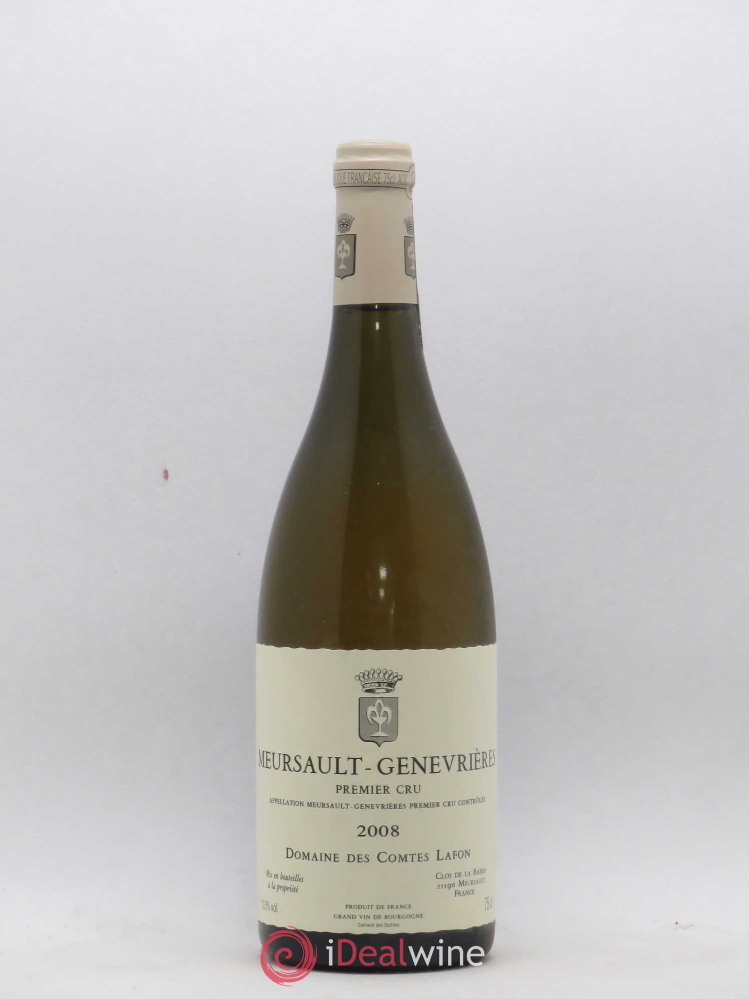 Meursault 1er Cru Genevrières Comtes Lafon (Domaine des) 2008 - Lot de 1 bouteille - 0