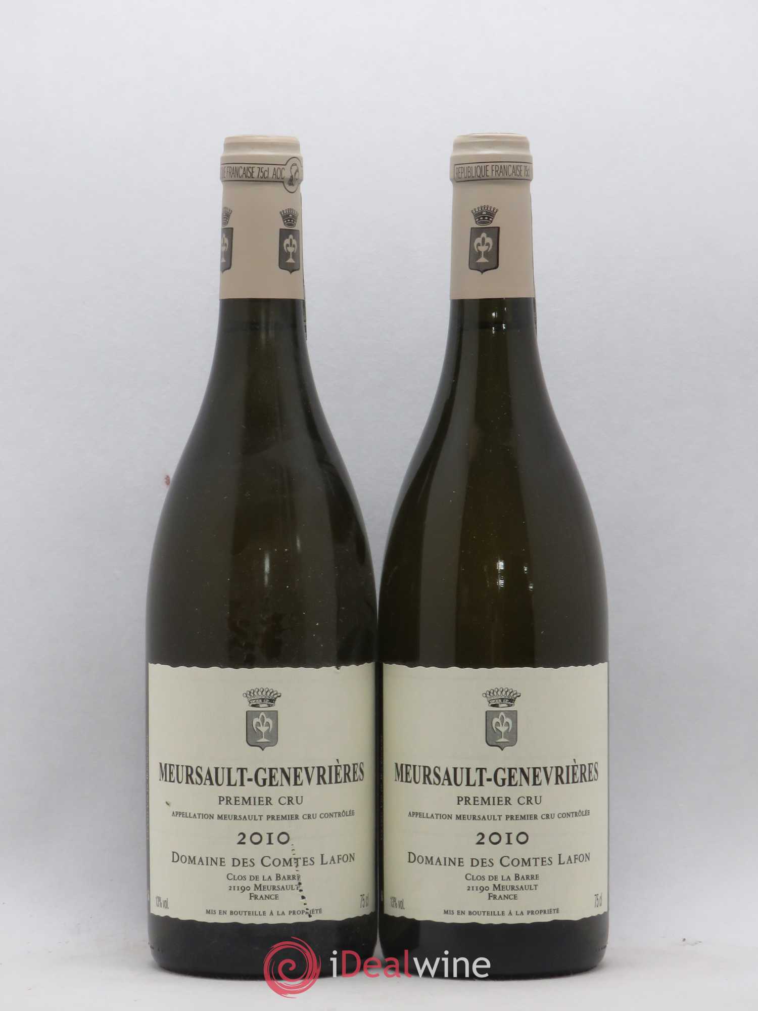 Meursault 1er Cru Genevrières Comtes Lafon (Domaine des) 2010 - Lot de 2 bouteilles - 0