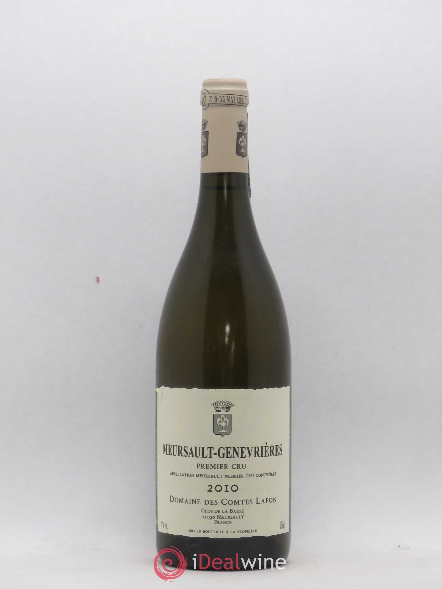 Meursault 1er Cru Genevrières Comtes Lafon (Domaine des) 2010 - Lot de 1 bouteille - 0